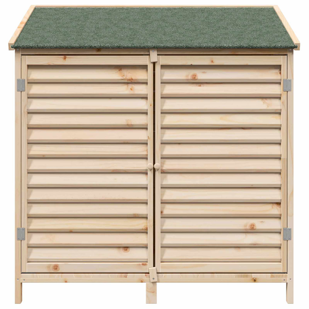 vidaXL Shed ogrodowy naturalny 106 x 56 x 113,5 cm Drewno Świerkowe