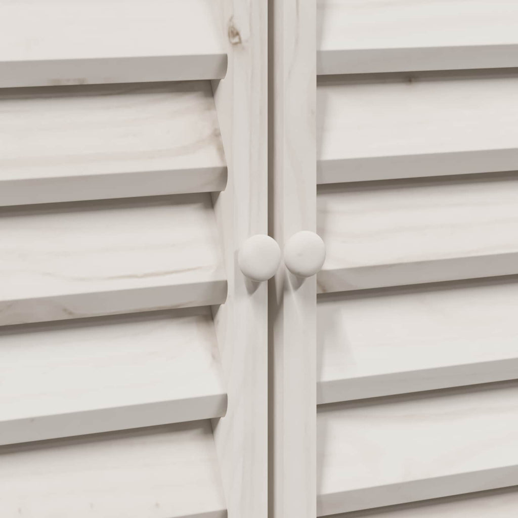 vidaXL Shed ogrodowy Biały 106 x 56 x 113,5 cm Drewno Świerkowe
