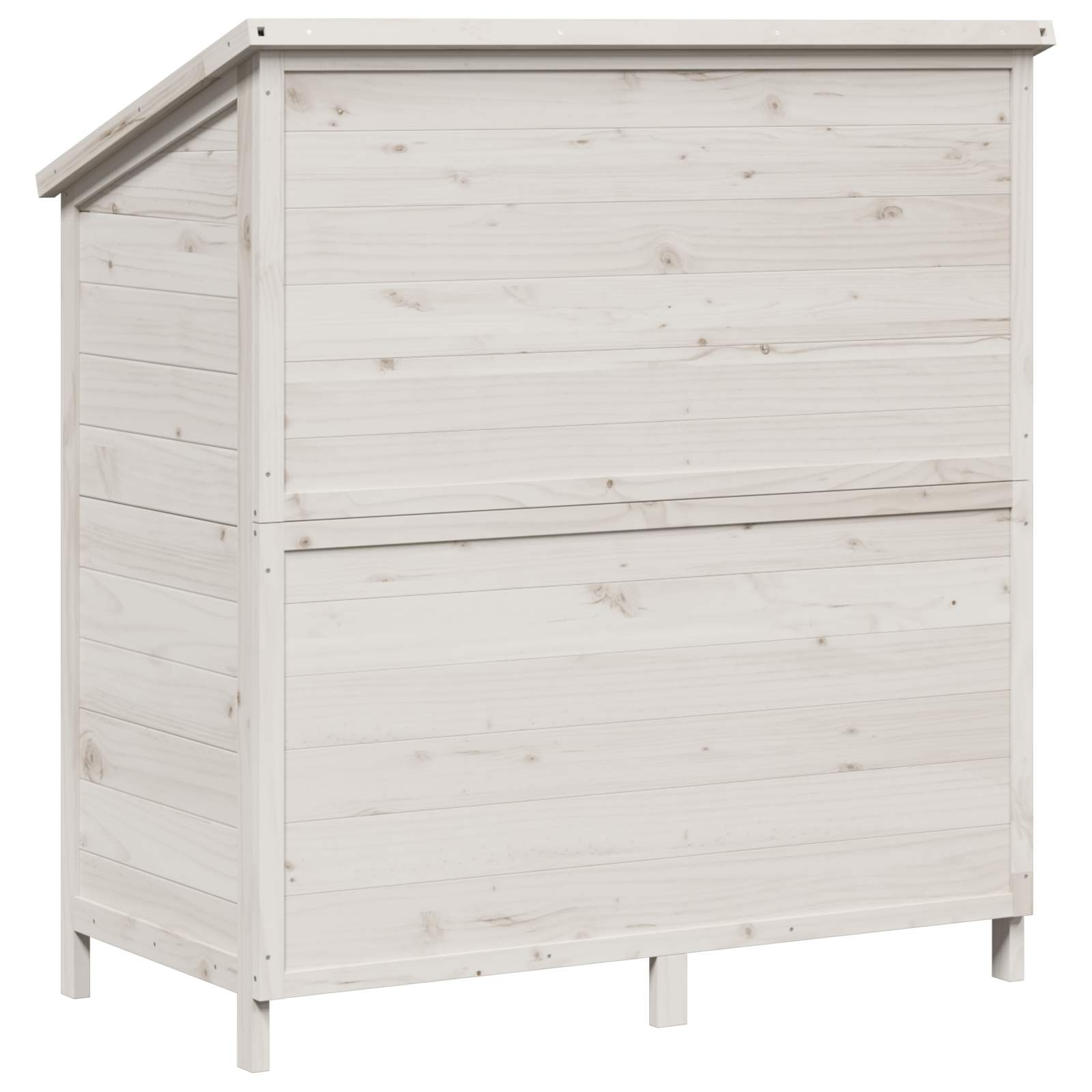 vidaXL Shed ogrodowy Biały 106 x 56 x 113,5 cm Drewno Świerkowe