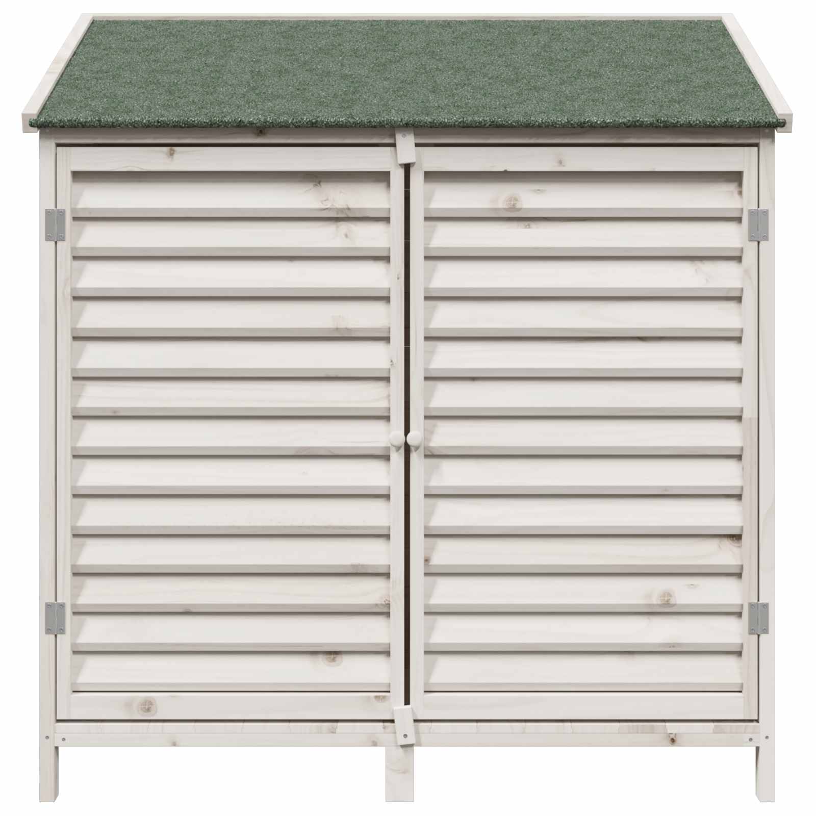 vidaXL Shed ogrodowy Biały 106 x 56 x 113,5 cm Drewno Świerkowe