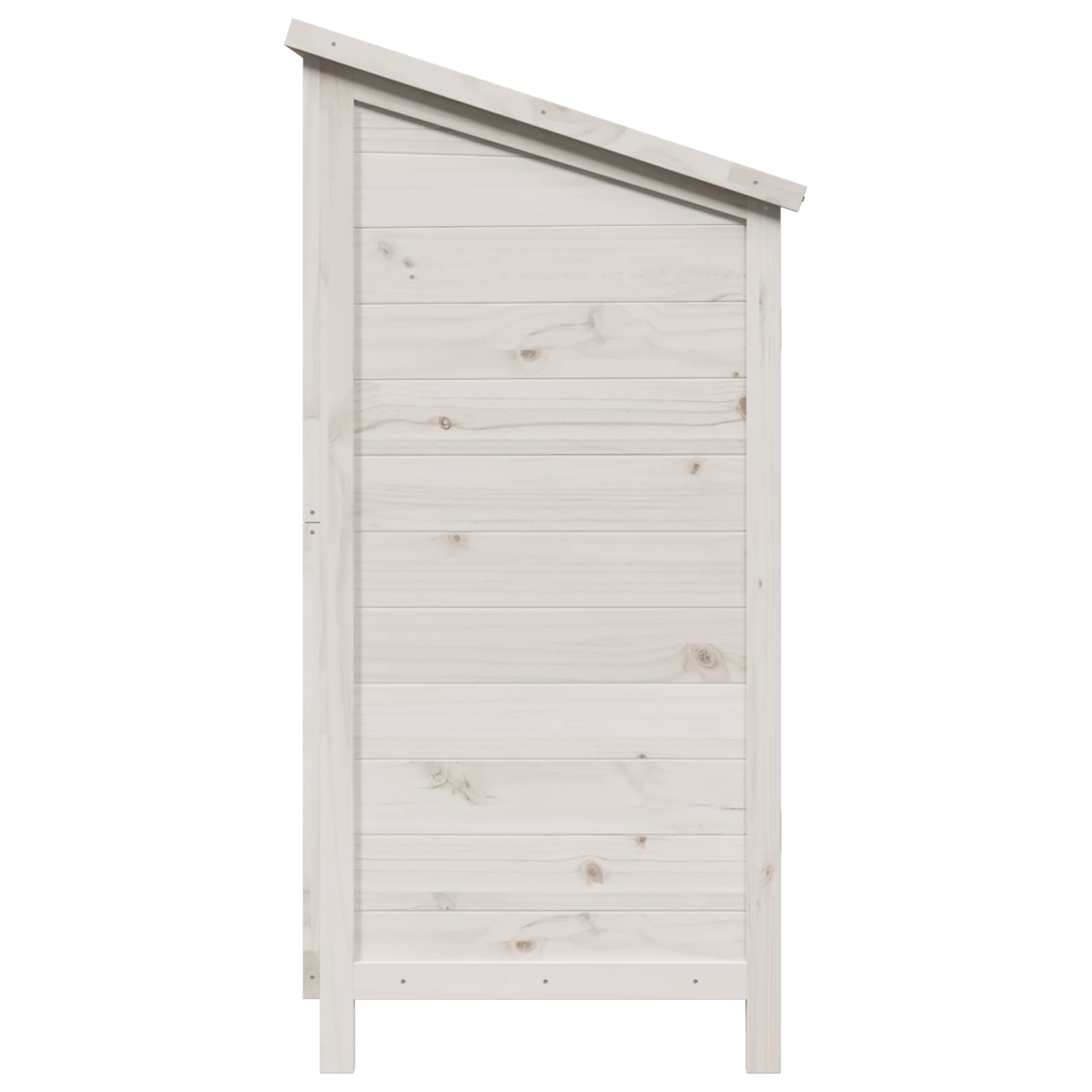 vidaXL Shed ogrodowy Biały 106 x 56 x 113,5 cm Drewno Świerkowe