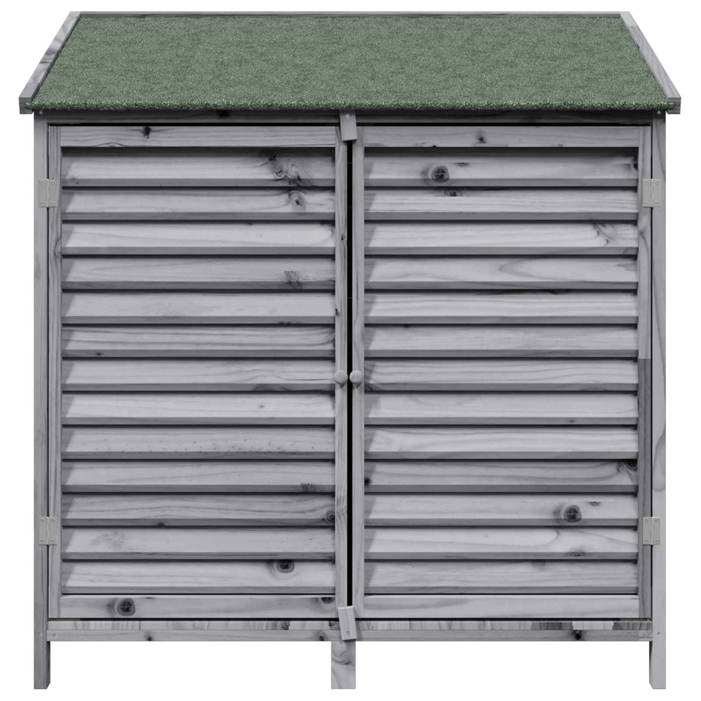 vidaXL Shed ogrodowy Szary 106 x 56 x 113,5 cm Drewno Świerkowe