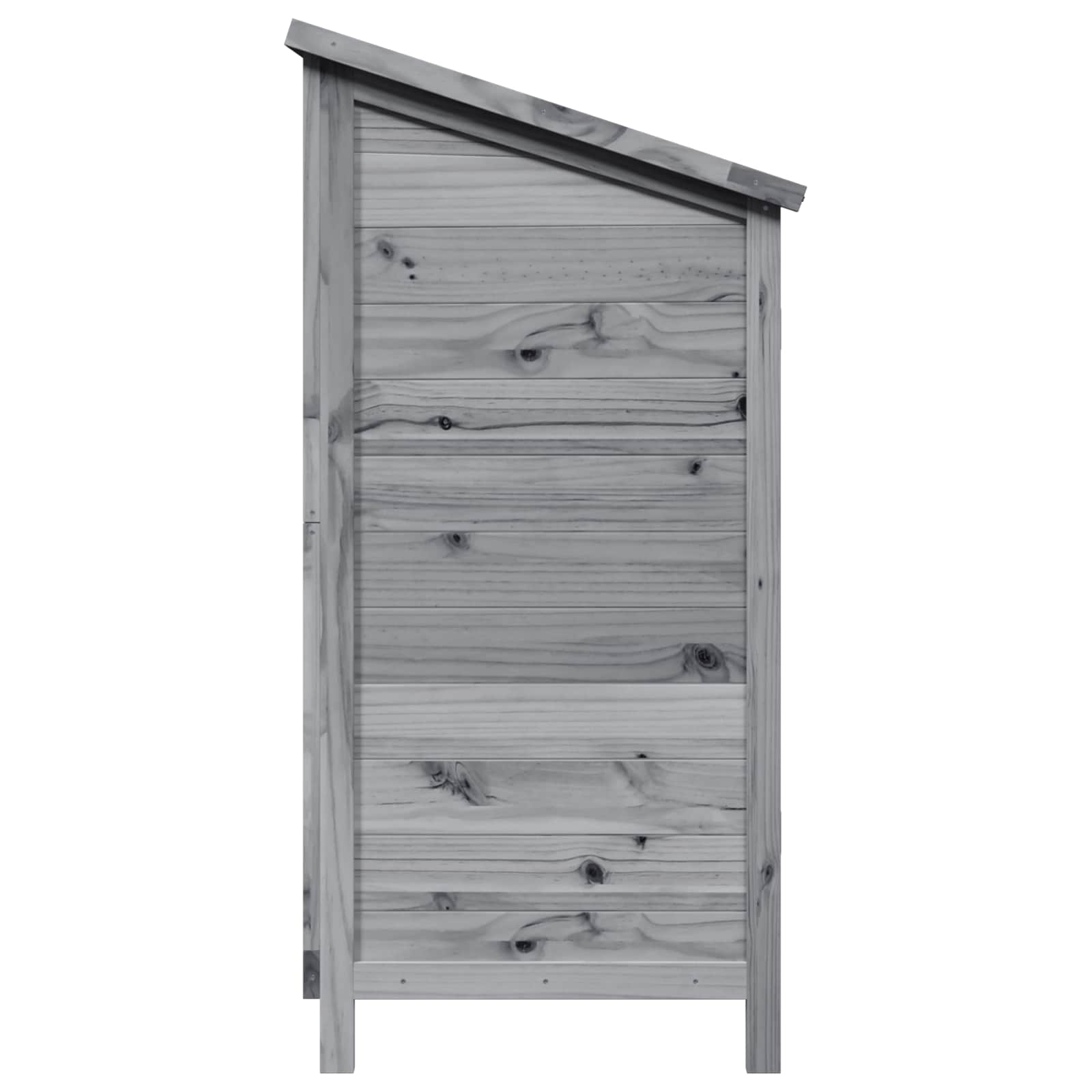 vidaXL Shed ogrodowy Szary 106 x 56 x 113,5 cm Drewno Świerkowe