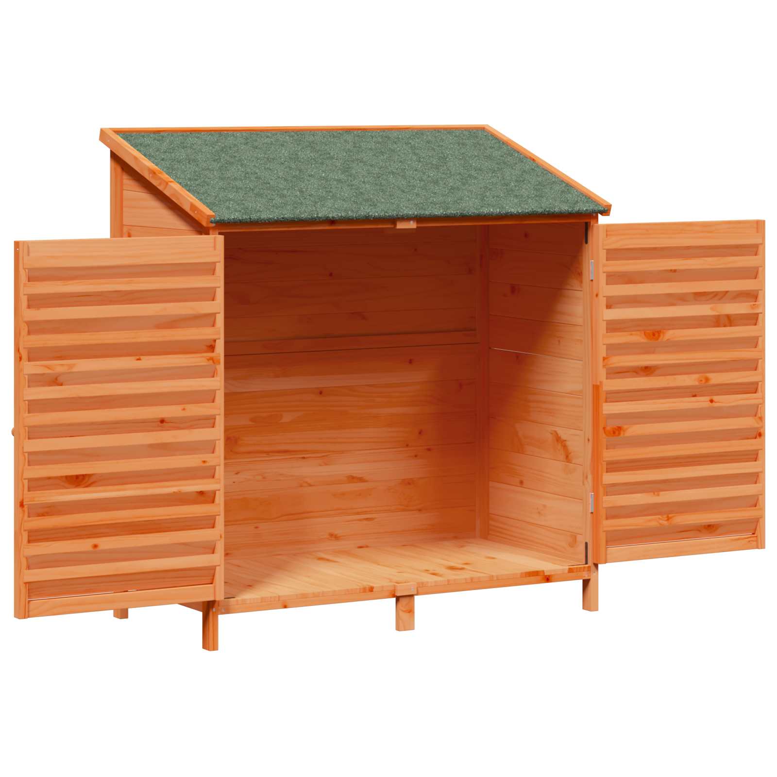 vidaXL Shed ogrodowy brązowy 106 x 56 x 113,5 cm Drewno Świerkowe