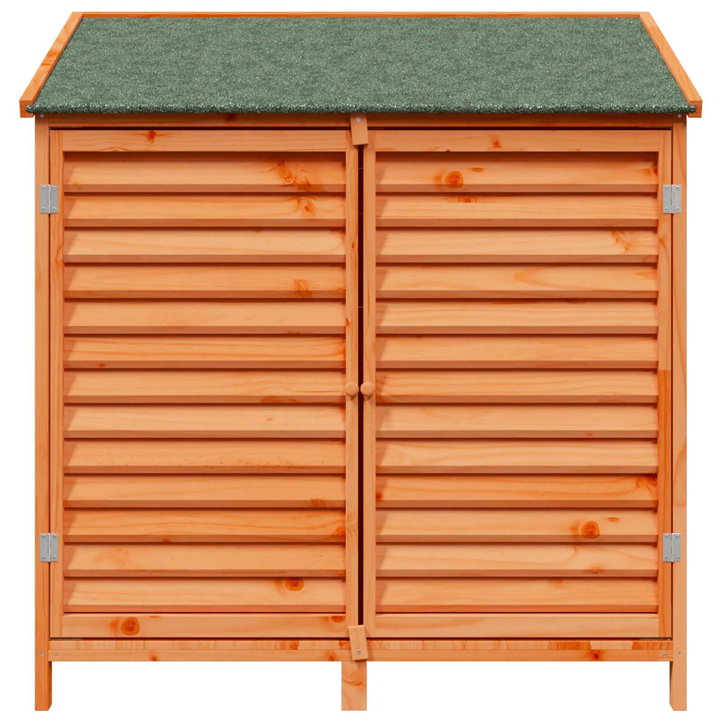 vidaXL Shed ogrodowy brązowy 106 x 56 x 113,5 cm Drewno Świerkowe