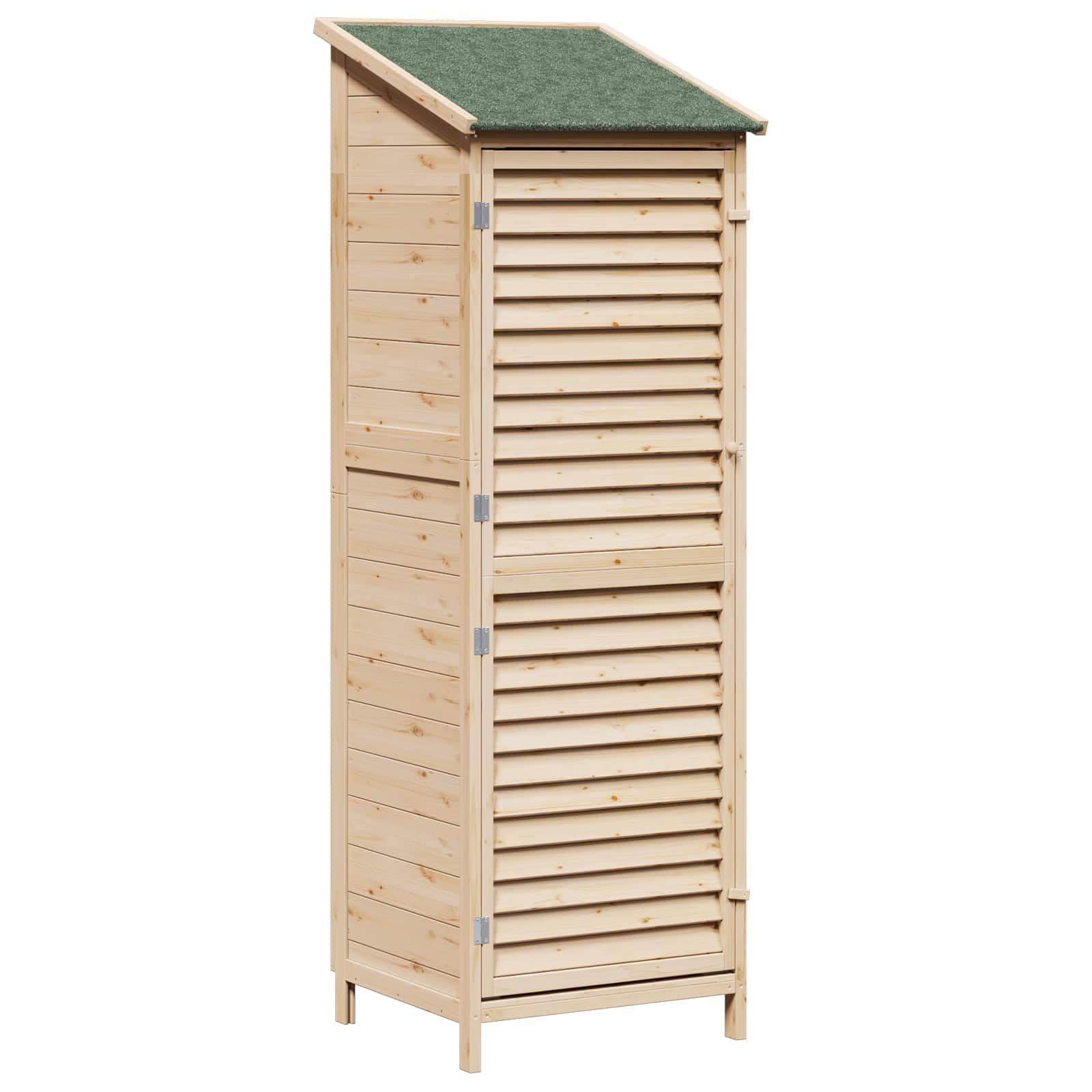 vidaXL Shed ogrodowy naturalny 59 x 56 x 176 cm Drewno Świerkowe