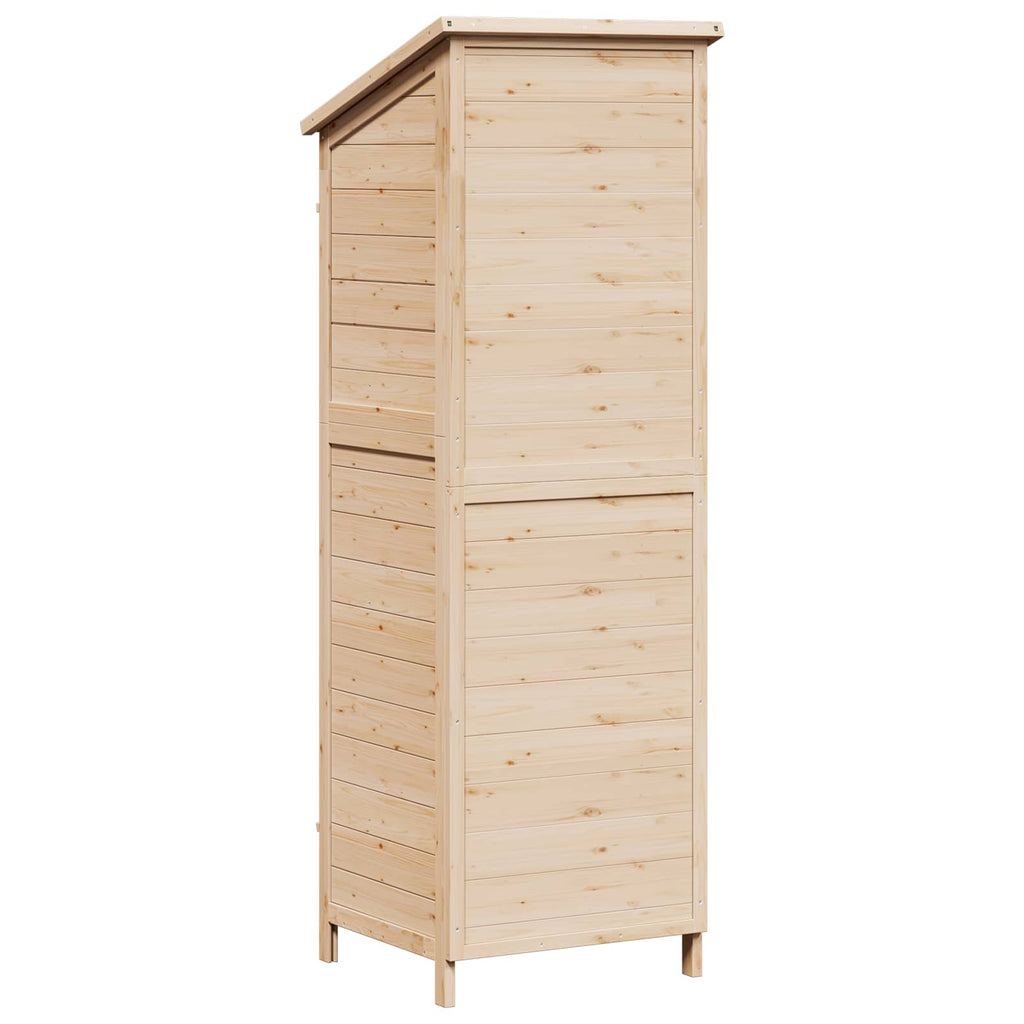 vidaXL Shed ogrodowy naturalny 59 x 56 x 176 cm Drewno Świerkowe