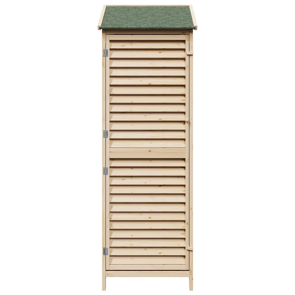 vidaXL Shed ogrodowy naturalny 59 x 56 x 176 cm Drewno Świerkowe