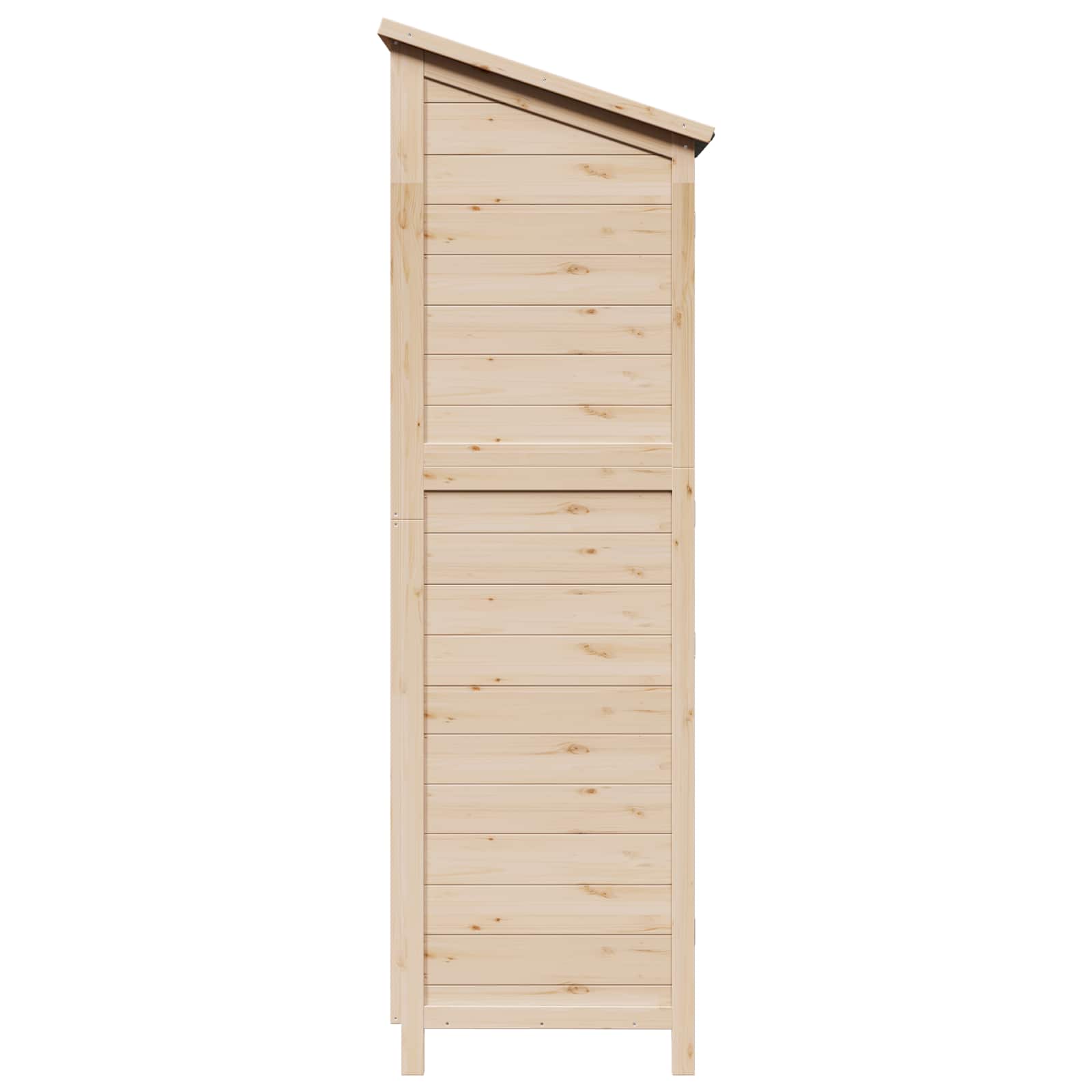 vidaXL Shed ogrodowy naturalny 59 x 56 x 176 cm Drewno Świerkowe