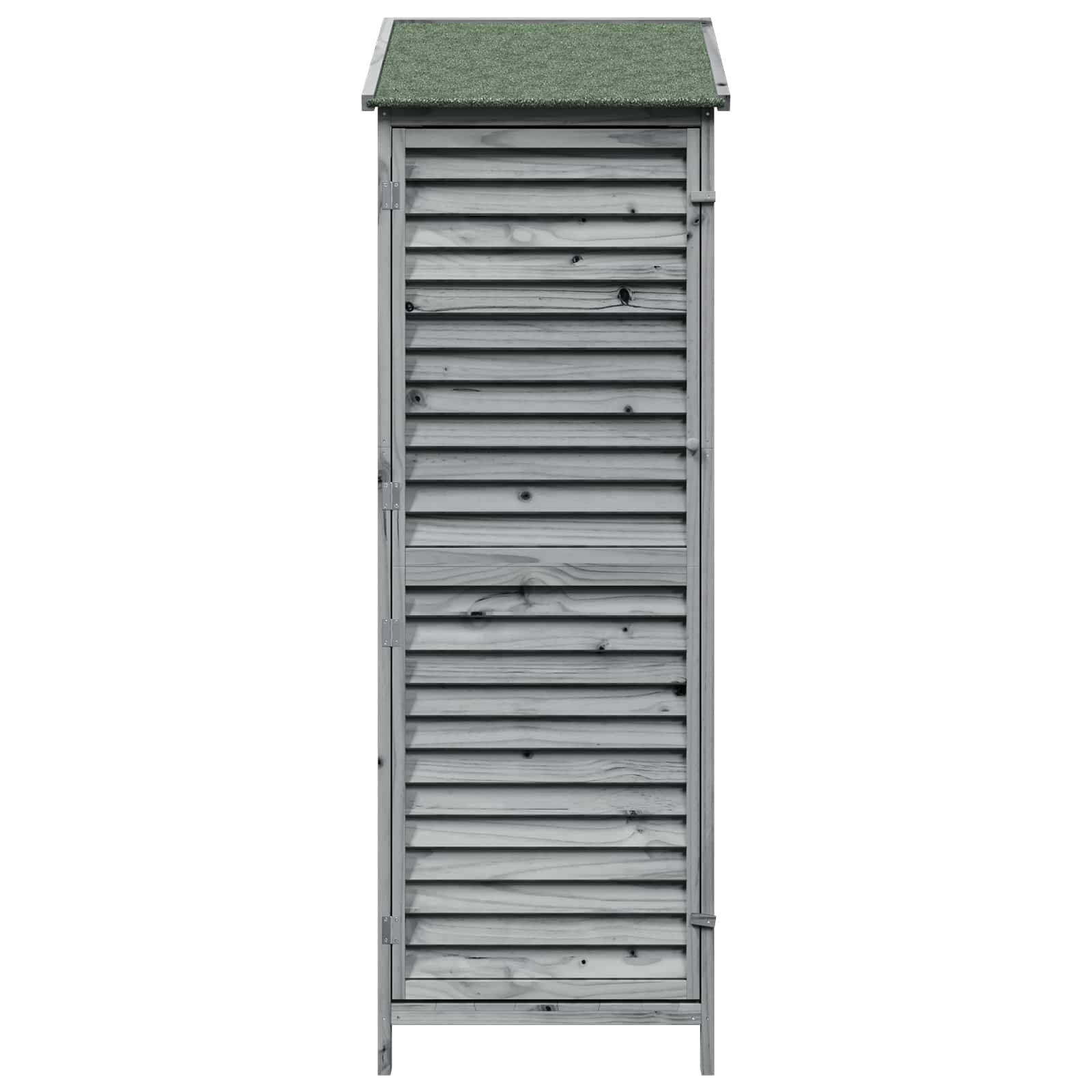 vidaXL Shed ogrodowy z dachem Szary 59 x 56 x 176 cm Drewno Świerkowe