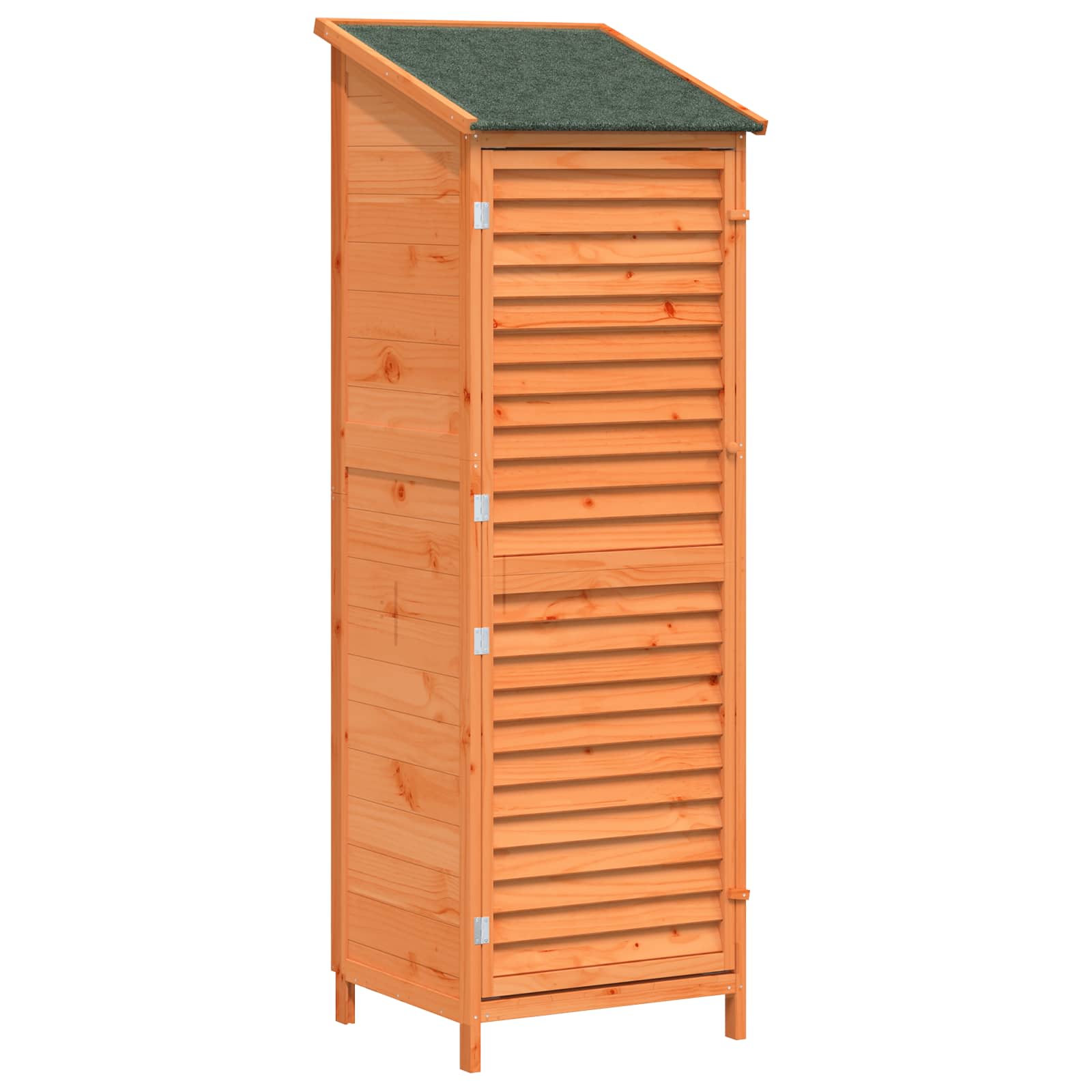 vidaXL Shed ogrodowy brązowy 59 x 56 x 176 cm Drewno Świerkowe