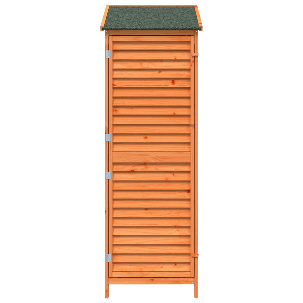 vidaXL Shed ogrodowy brązowy 59 x 56 x 176 cm Drewno Świerkowe