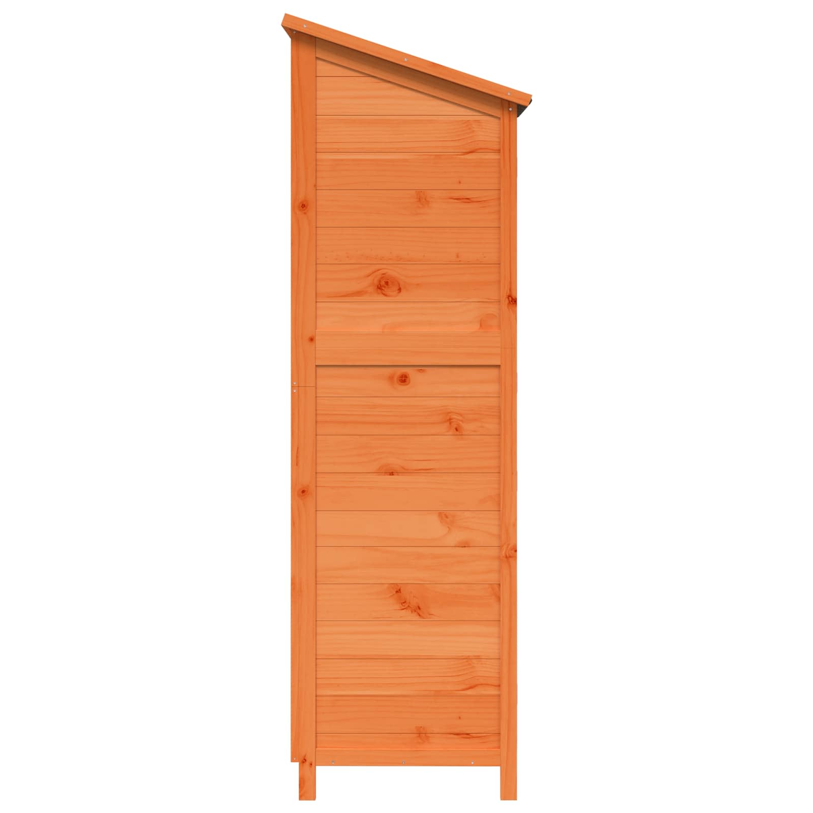 vidaXL Shed ogrodowy brązowy 59 x 56 x 176 cm Drewno Świerkowe