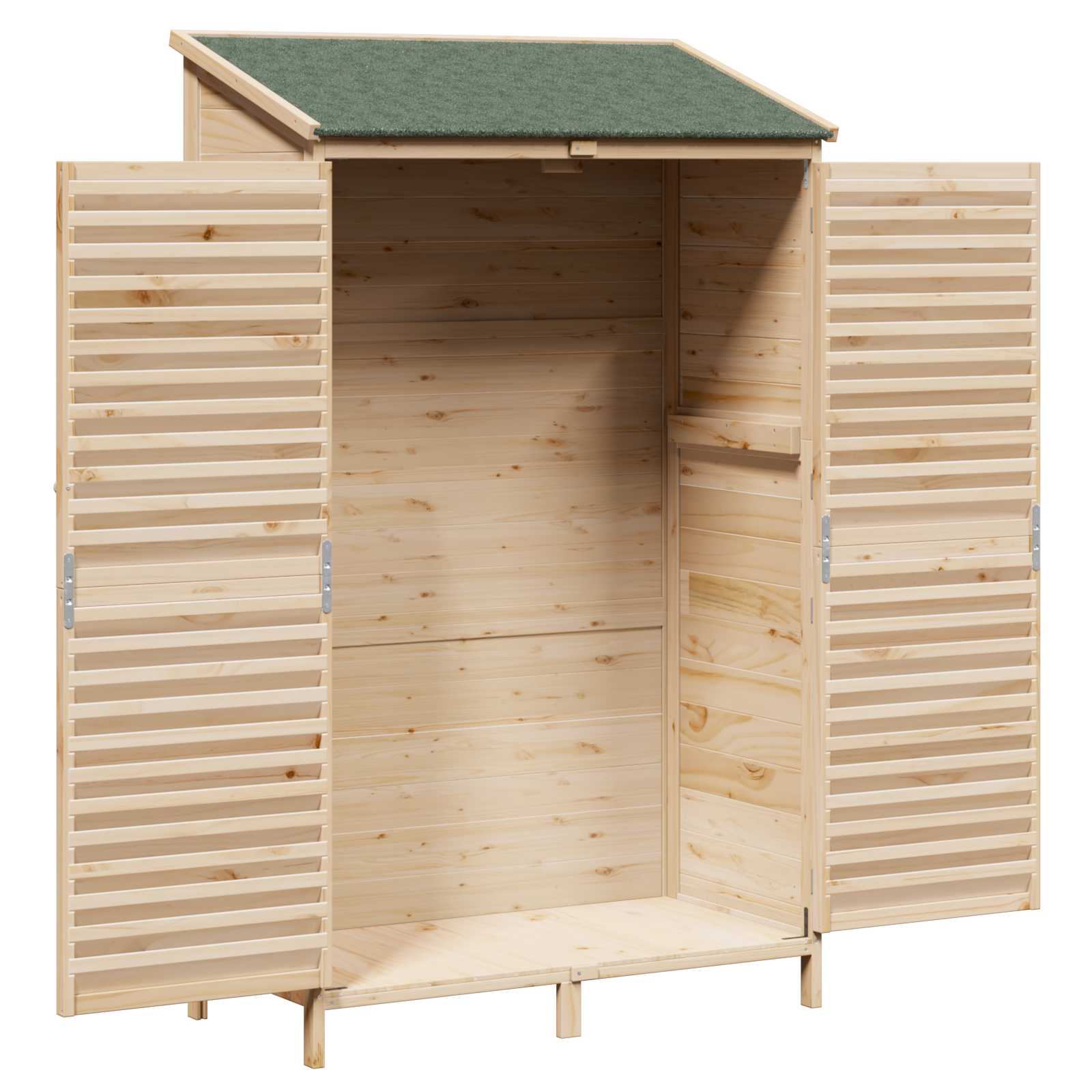 vidaXL Shed ogrodowy naturalny 106 x 56 x 176,5 cm Drewno Świerkowe
