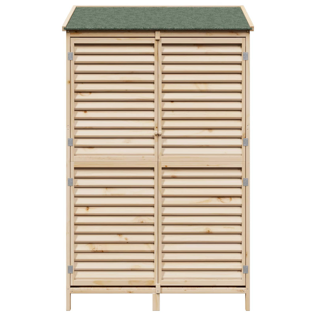 vidaXL Shed ogrodowy naturalny 106 x 56 x 176,5 cm Drewno Świerkowe