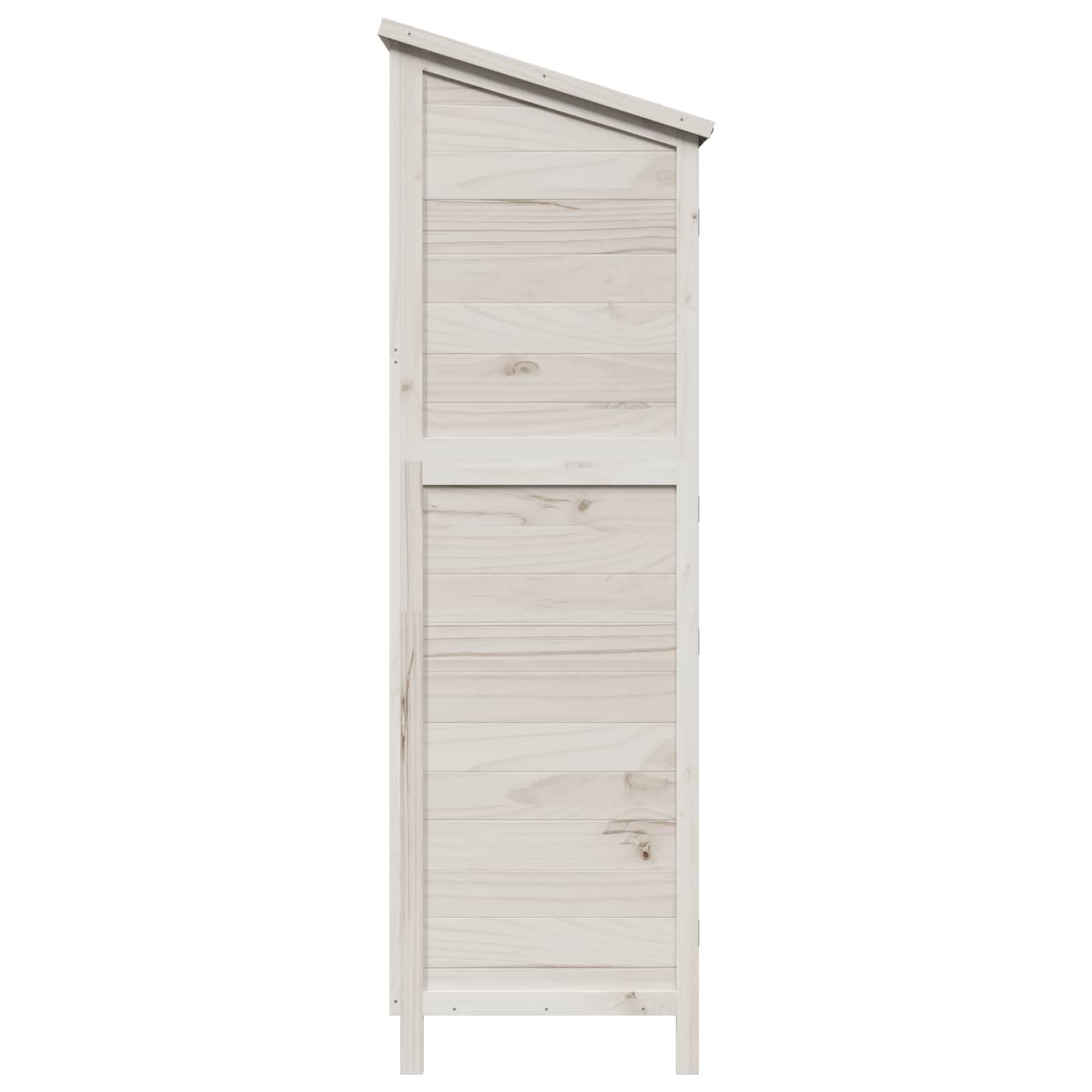 vidaXL Shed ogrodowy Biały 106 x 56 x 176,5 cm Drewno Świerkowe
