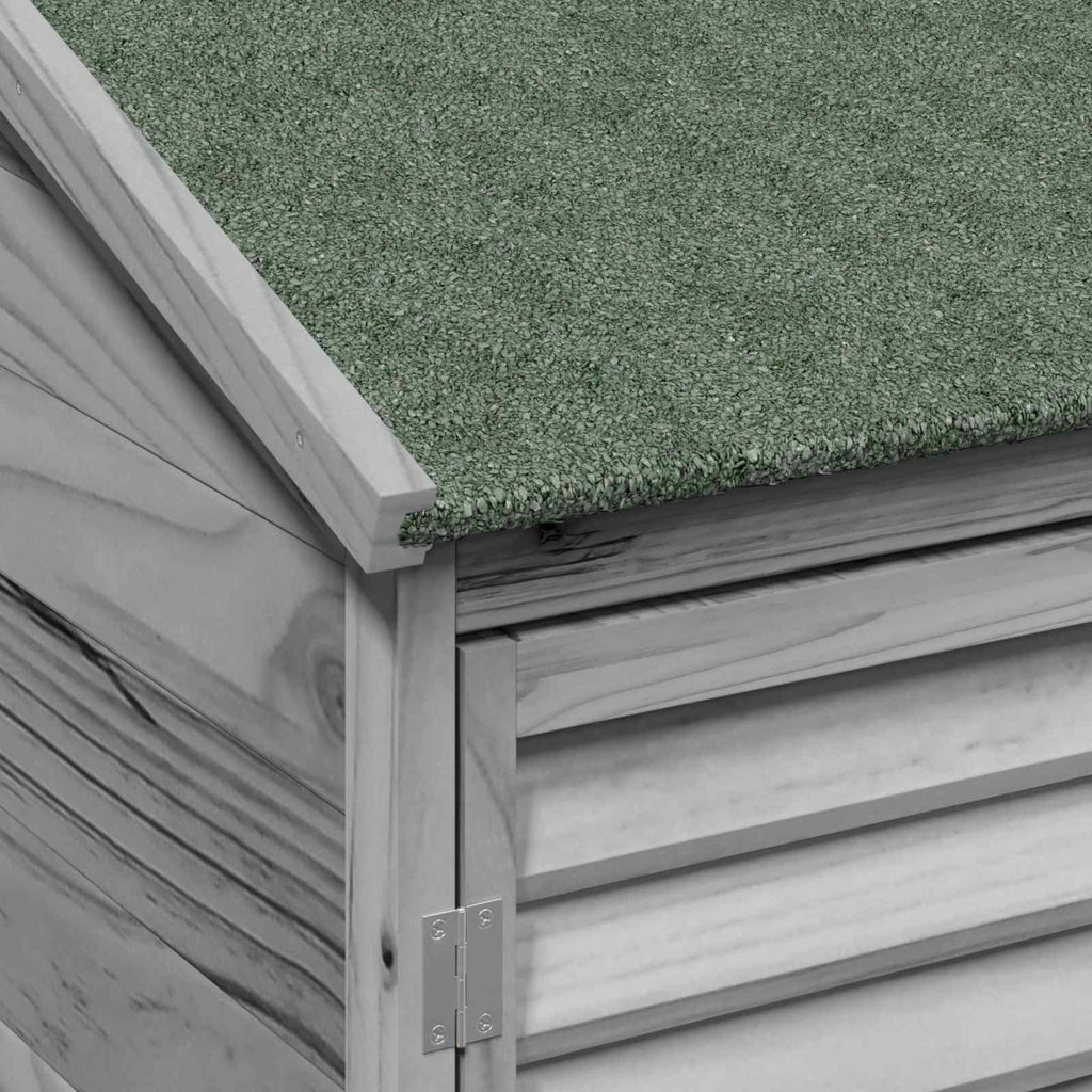 vidaXL Shed ogrodowy Szary 106 x 56 x 176,5 cm Drewno Świerkowe