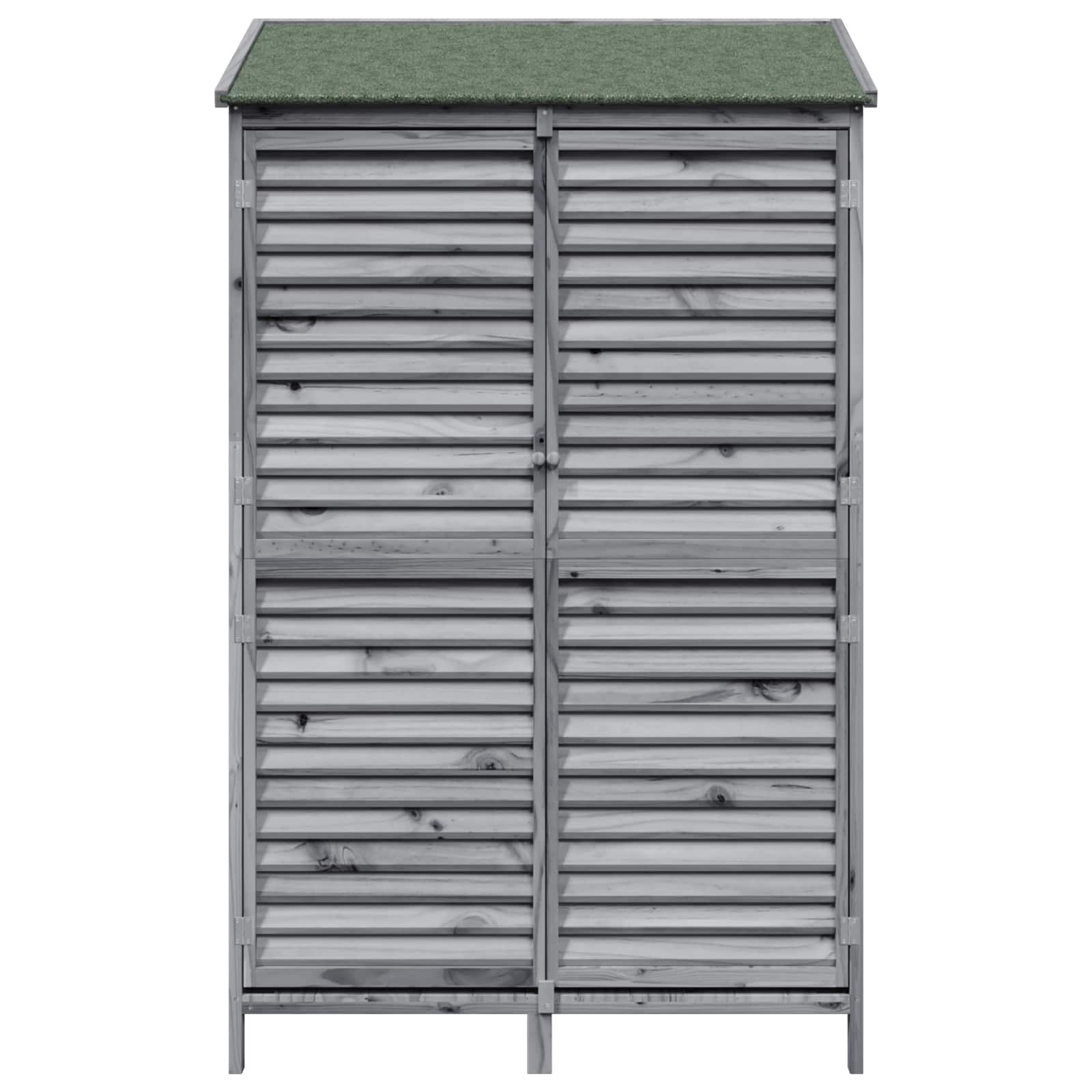 vidaXL Shed ogrodowy Szary 106 x 56 x 176,5 cm Drewno Świerkowe
