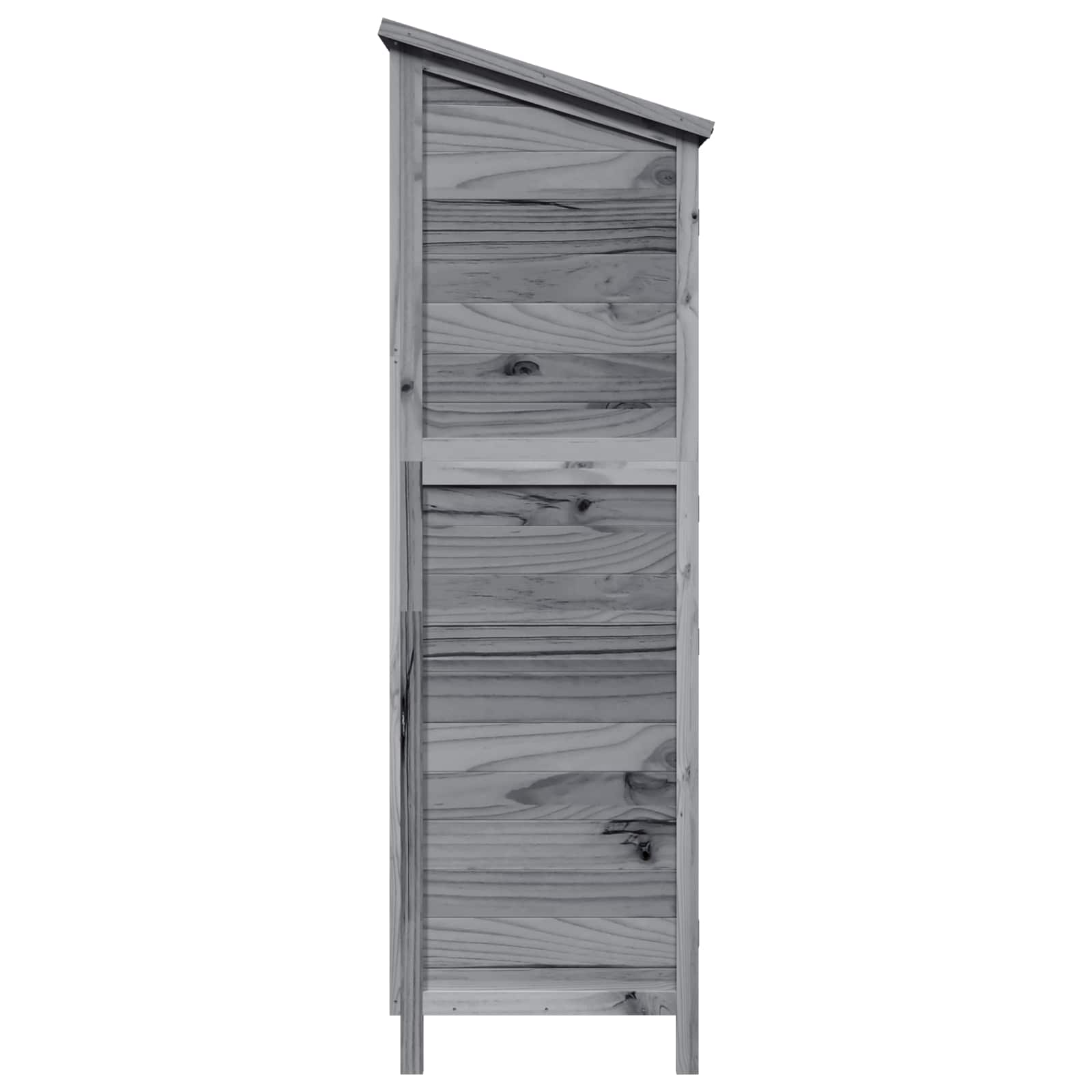 vidaXL Shed ogrodowy Szary 106 x 56 x 176,5 cm Drewno Świerkowe