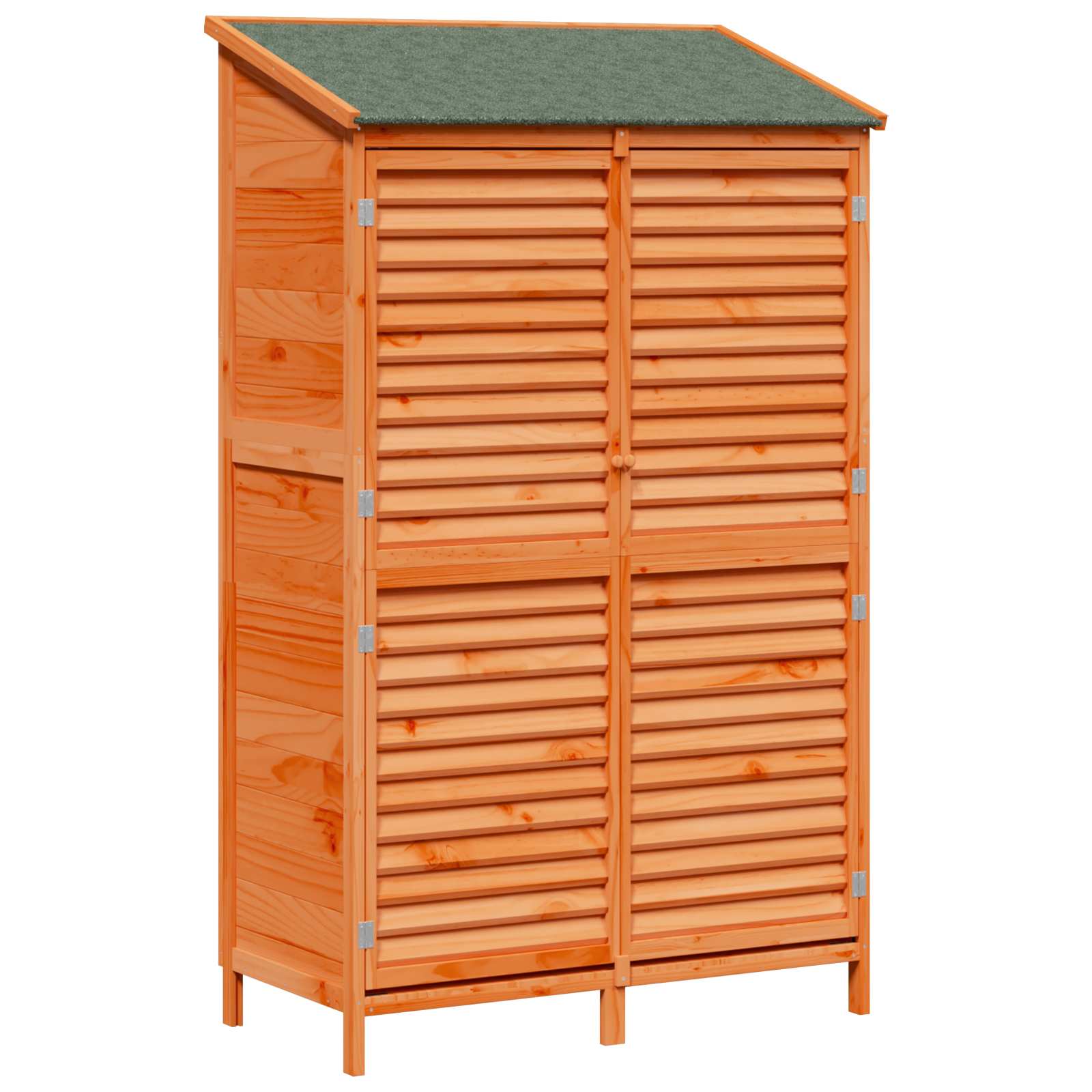 vidaXL Shed ogrodowy brązowy 106 x 56 x 176,5 cm Drewno Świerkowe
