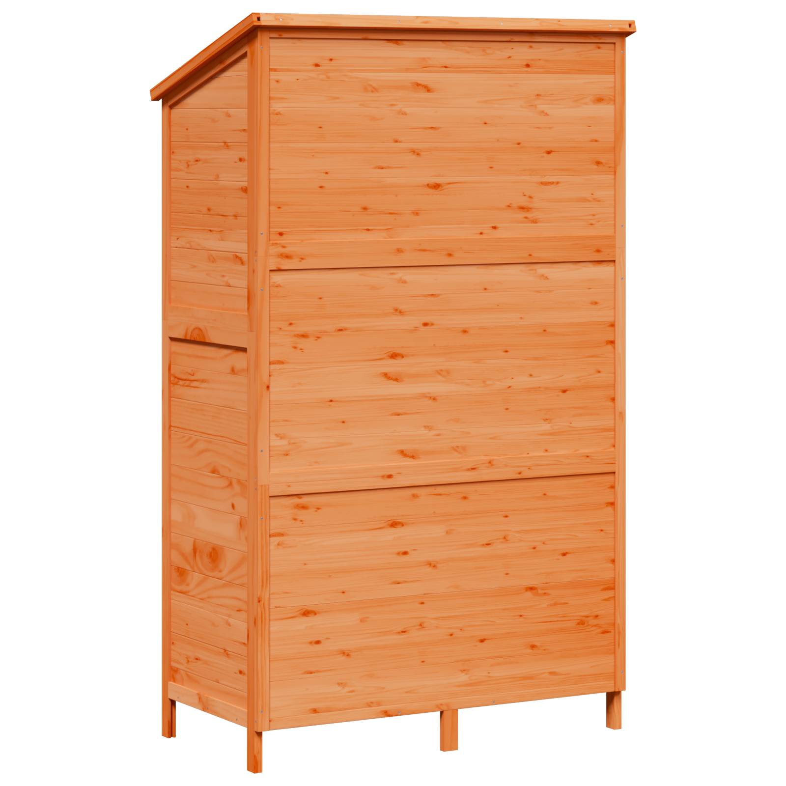 vidaXL Shed ogrodowy brązowy 106 x 56 x 176,5 cm Drewno Świerkowe