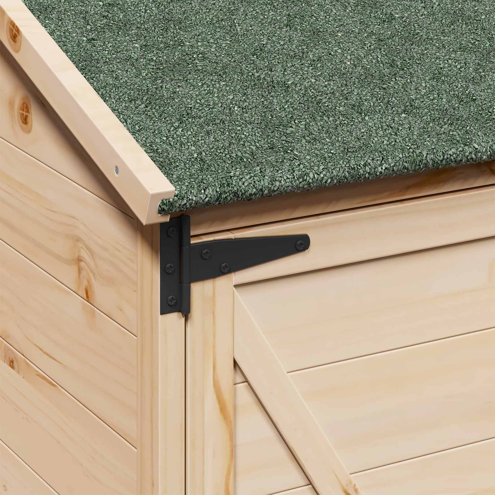 vidaXL Shed ogrodowy naturalny 59,5 x 56 x 113,5 cm Drewno Świerkowe