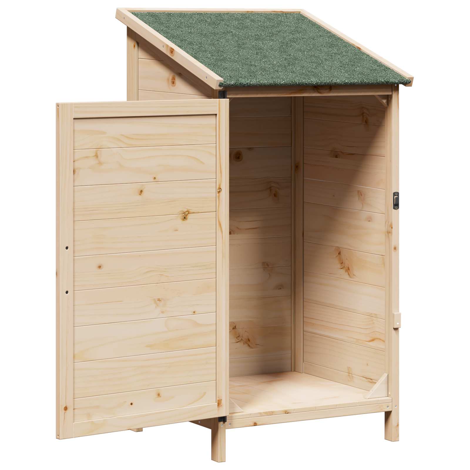 vidaXL Shed ogrodowy naturalny 59,5 x 56 x 113,5 cm Drewno Świerkowe
