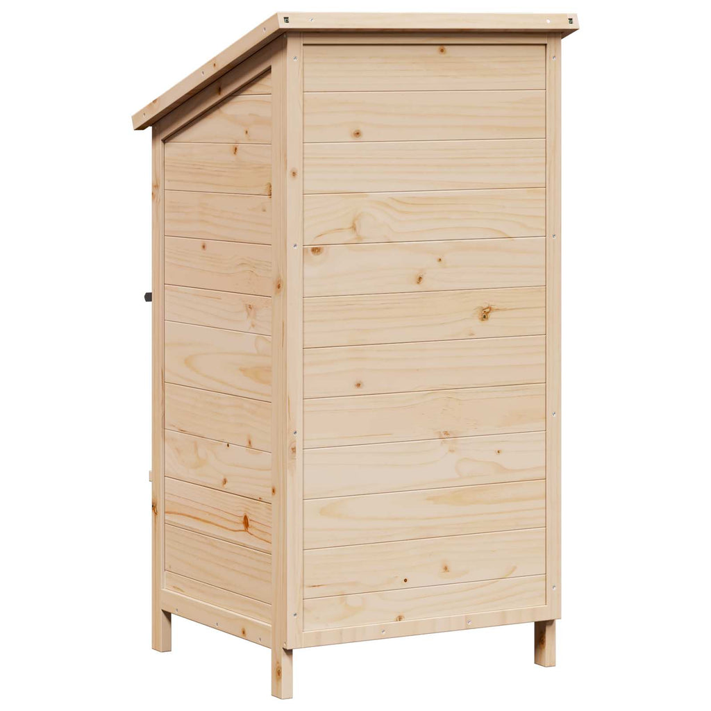 vidaXL Shed ogrodowy naturalny 59,5 x 56 x 113,5 cm Drewno Świerkowe