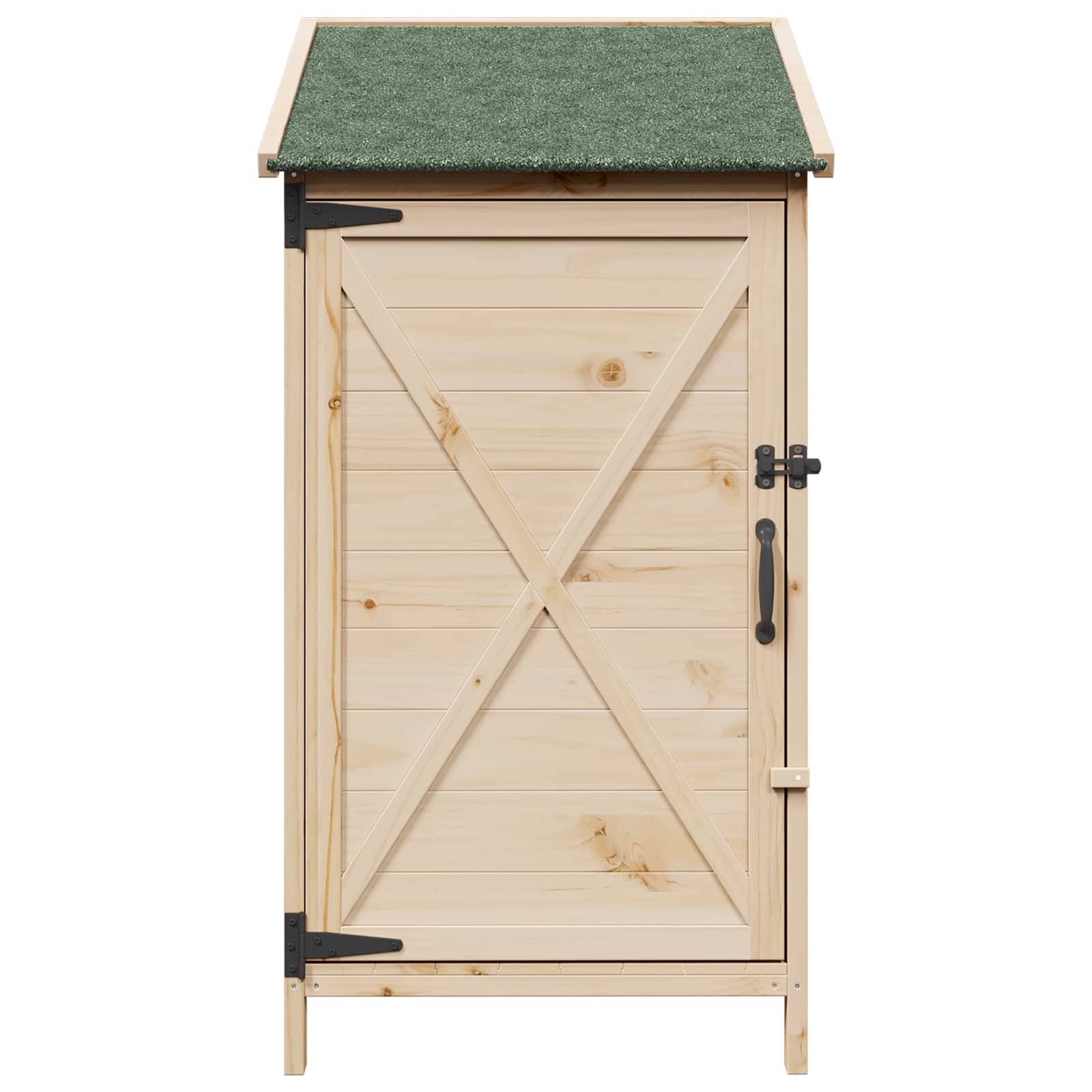 vidaXL Shed ogrodowy naturalny 59,5 x 56 x 113,5 cm Drewno Świerkowe