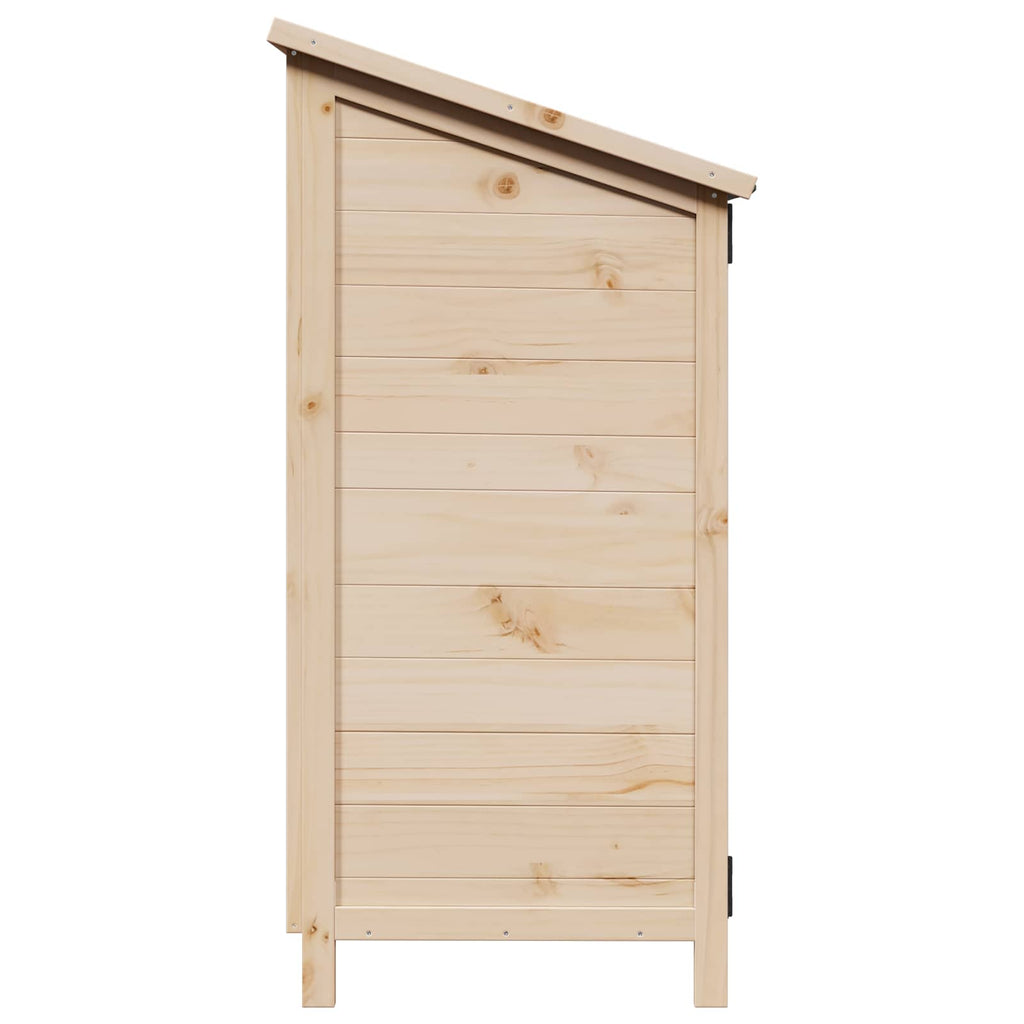 vidaXL Shed ogrodowy naturalny 59,5 x 56 x 113,5 cm Drewno Świerkowe