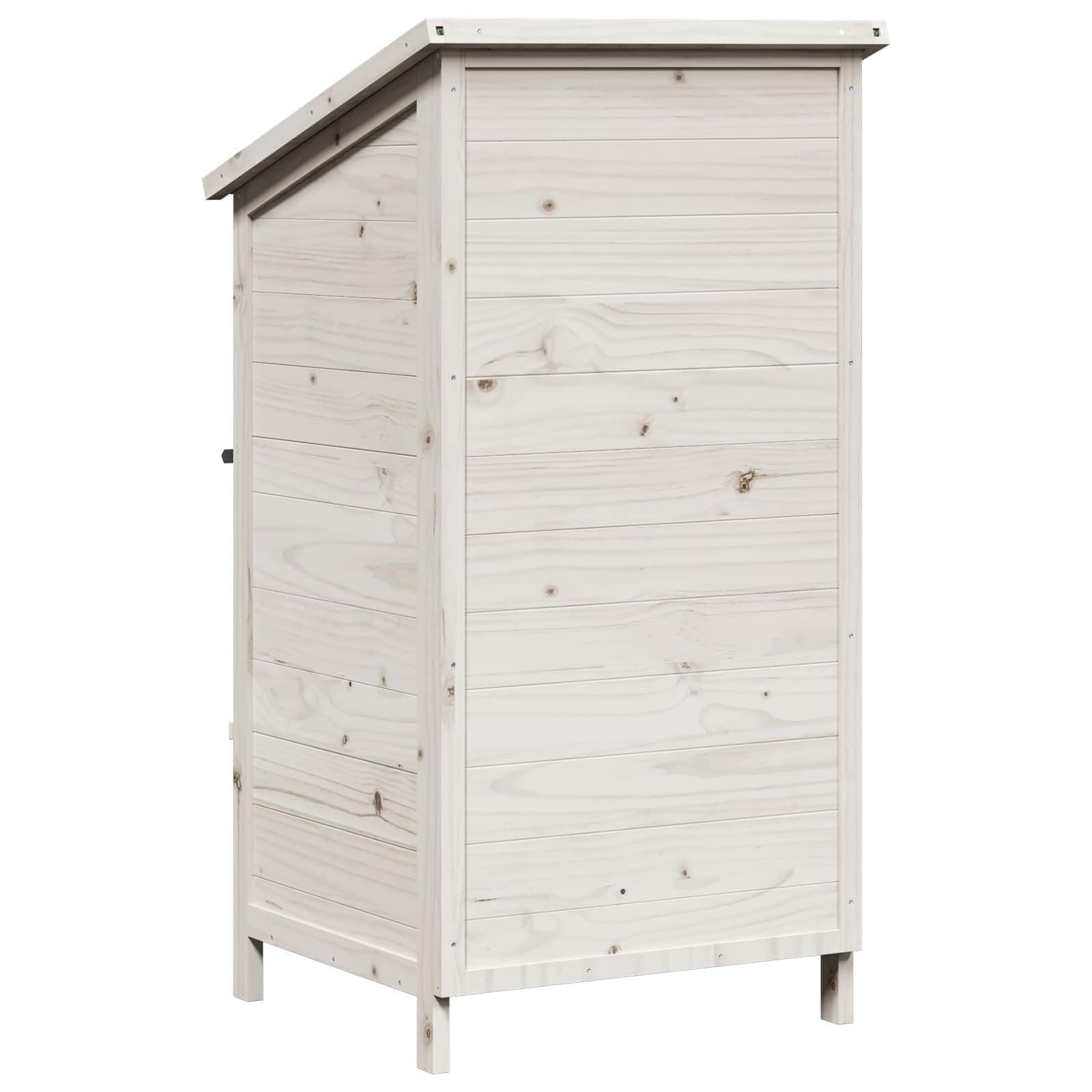 vidaXL Shed ogrodowy Biały 59,5 x 56 x 113,5 cm Drewno Świerkowe