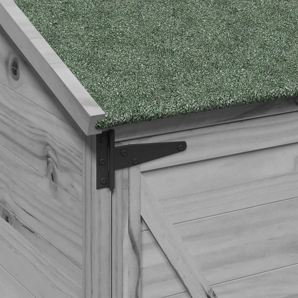 vidaXL Shed ogrodowy Szary 59,5 x 56 x 113,5 cm Drewno Świerkowe