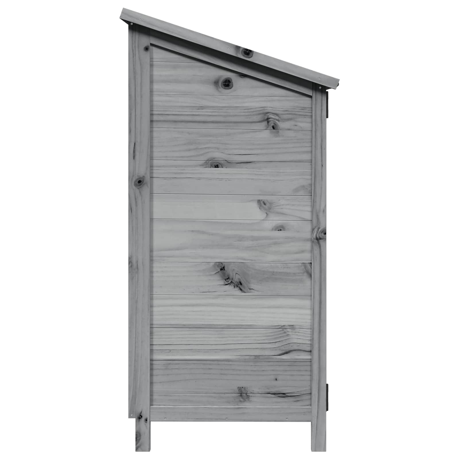 vidaXL Shed ogrodowy Szary 59,5 x 56 x 113,5 cm Drewno Świerkowe
