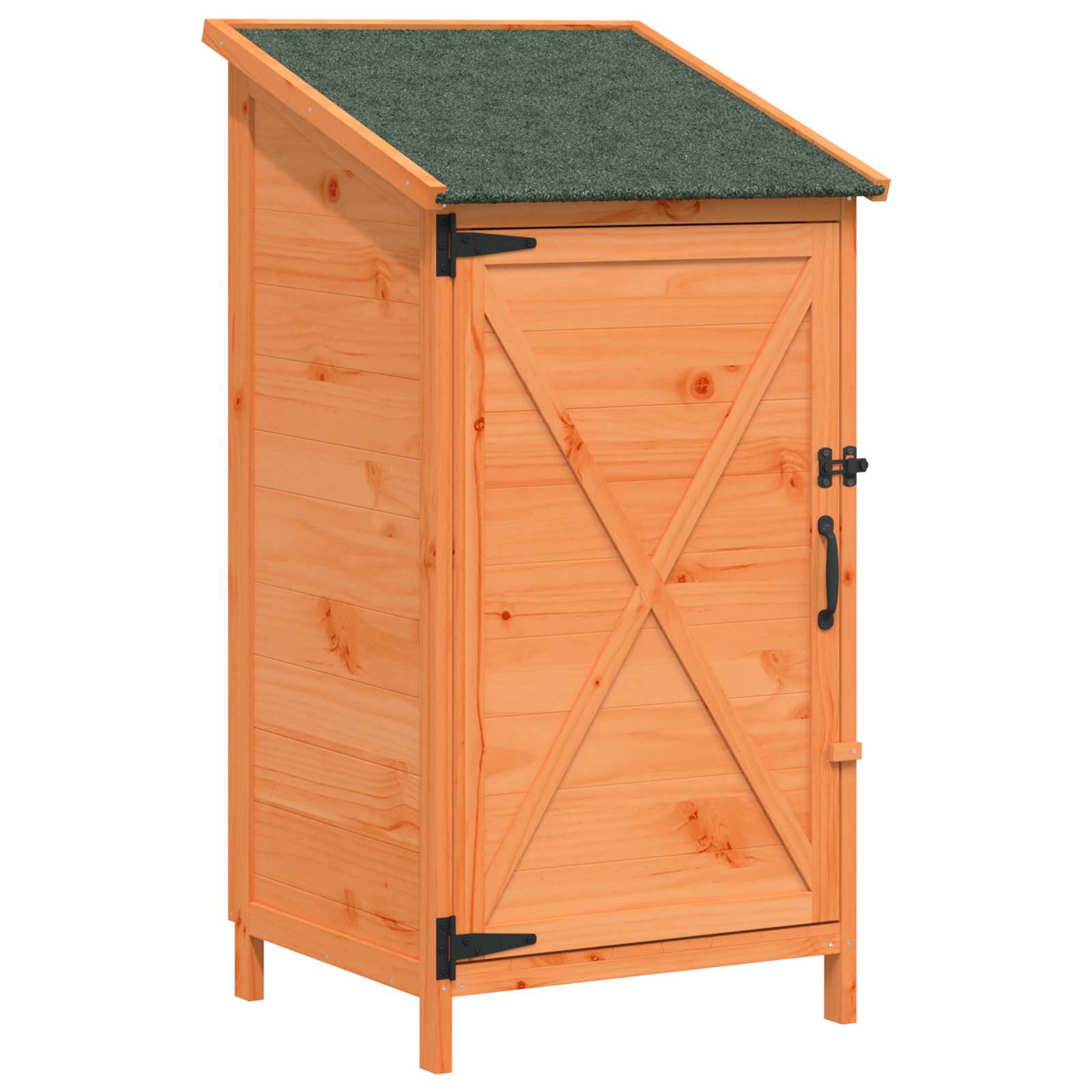 vidaXL Shed ogrodowy brązowy 59,5 x 56 x 113,5 cm Drewno Świerkowe