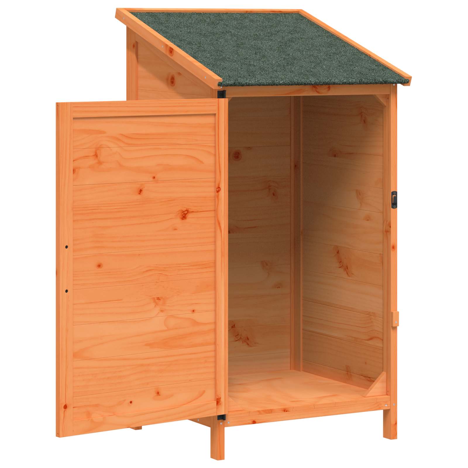 vidaXL Shed ogrodowy brązowy 59,5 x 56 x 113,5 cm Drewno Świerkowe