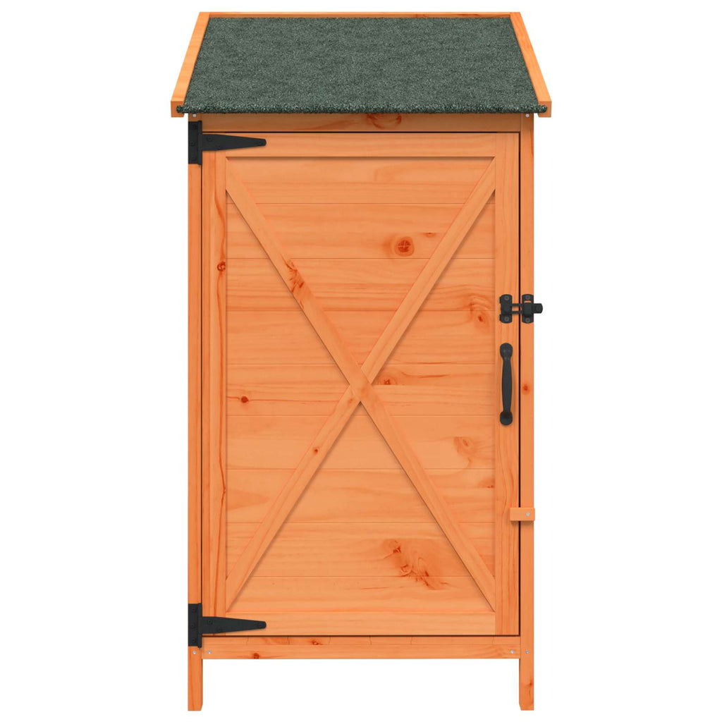 vidaXL Shed ogrodowy brązowy 59,5 x 56 x 113,5 cm Drewno Świerkowe