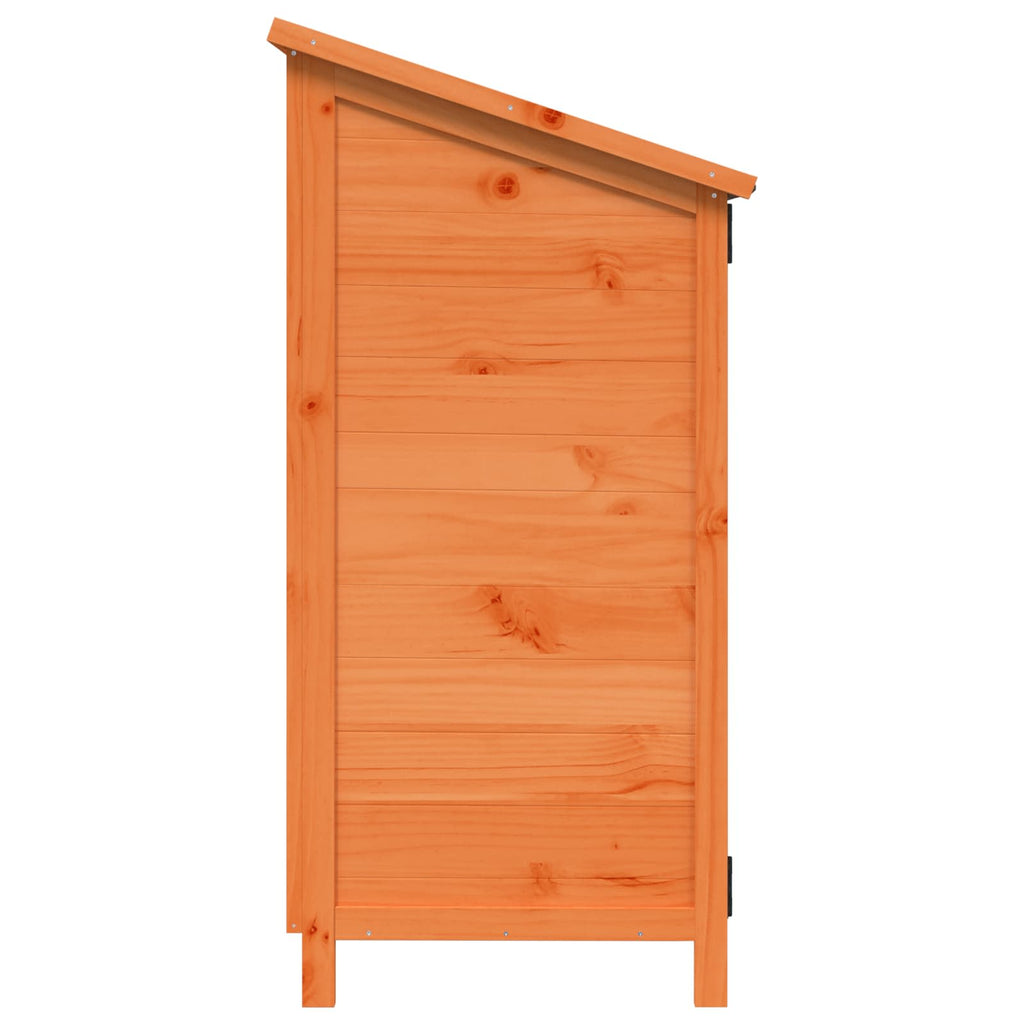 vidaXL Shed ogrodowy brązowy 59,5 x 56 x 113,5 cm Drewno Świerkowe