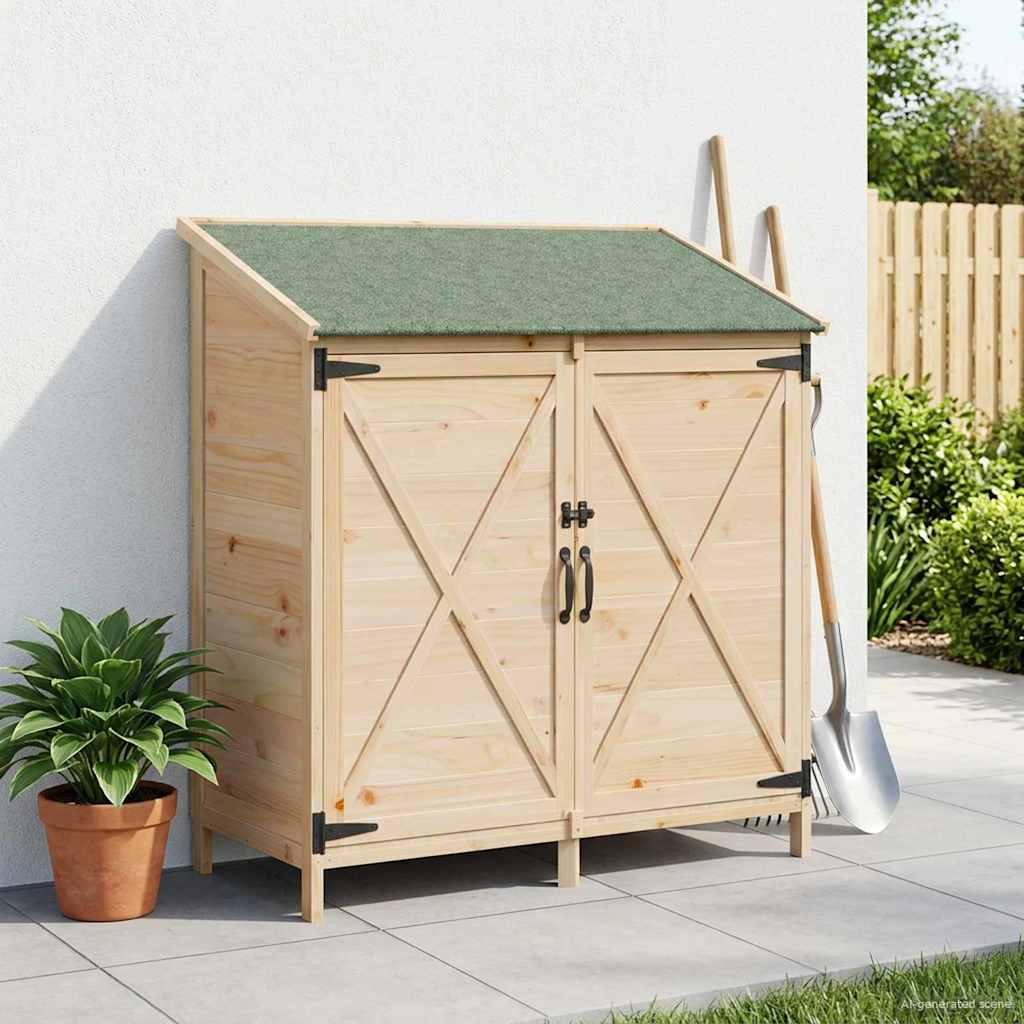vidaXL Shed ogrodowy naturalny 106 x 56 x 113,5 cm Drewno Świerkowe