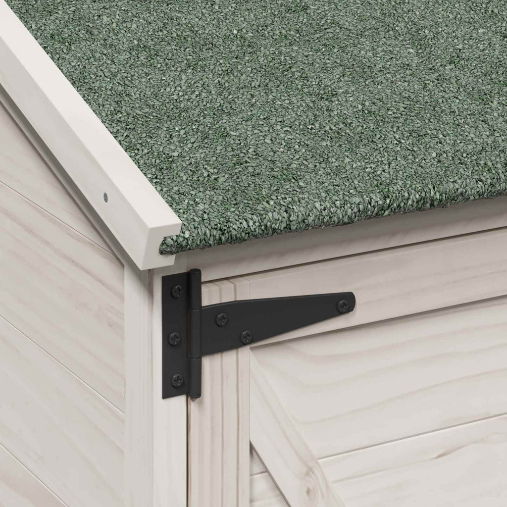 vidaXL Shed ogrodowy Biały 106 x 56 x 113,5 cm Drewno Świerkowe