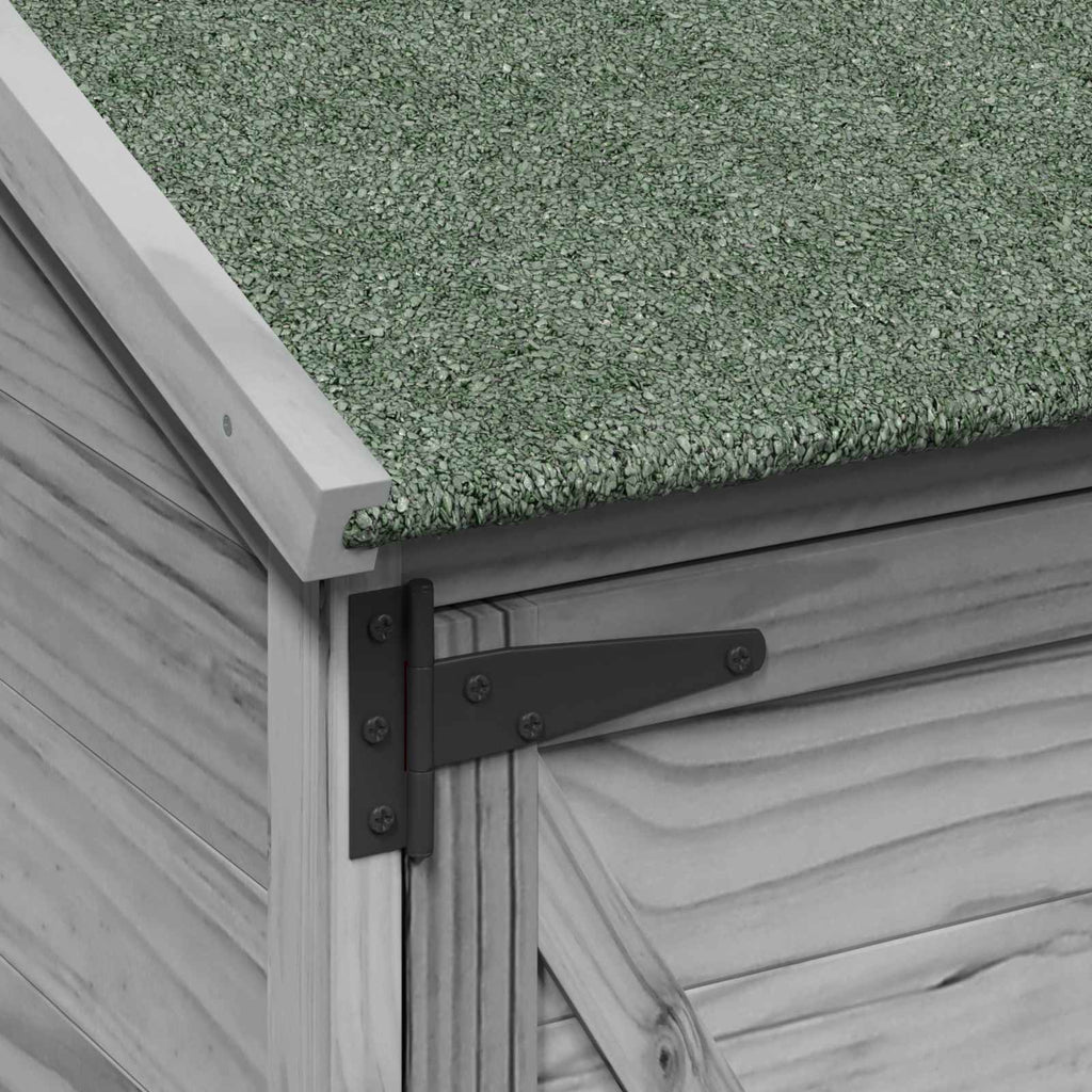 vidaXL Shed ogrodowy Szary 106 x 56 x 113,5 cm Drewno Świerkowe