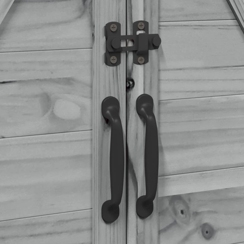vidaXL Shed ogrodowy Szary 106 x 56 x 113,5 cm Drewno Świerkowe