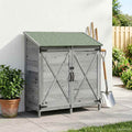 vidaXL Shed ogrodowy Szary 106 x 56 x 113,5 cm Drewno Świerkowe