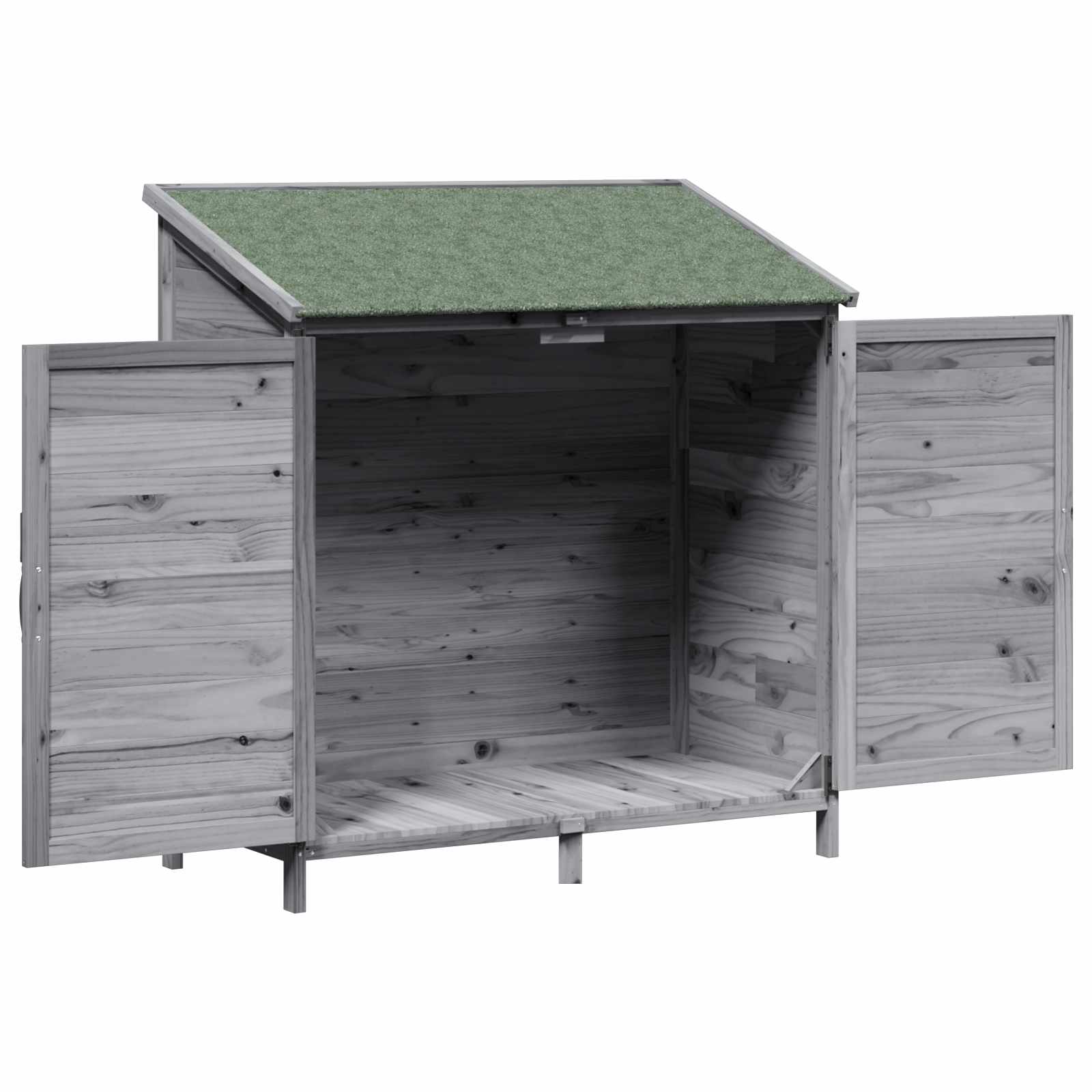 vidaXL Shed ogrodowy Szary 106 x 56 x 113,5 cm Drewno Świerkowe