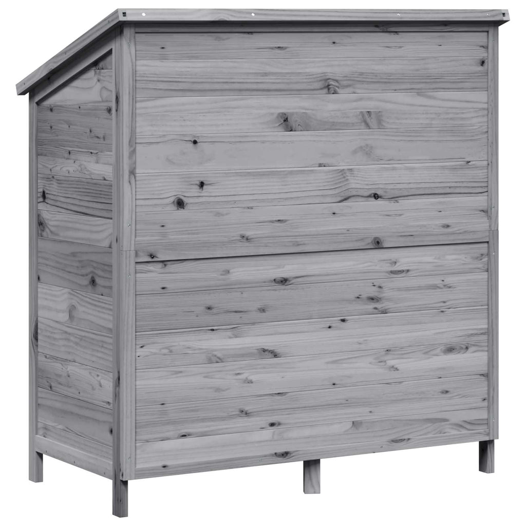 vidaXL Shed ogrodowy Szary 106 x 56 x 113,5 cm Drewno Świerkowe