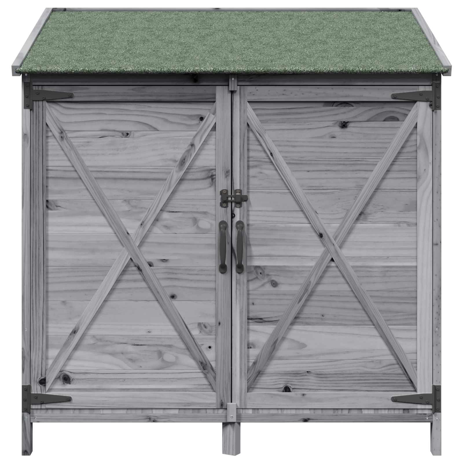 vidaXL Shed ogrodowy Szary 106 x 56 x 113,5 cm Drewno Świerkowe