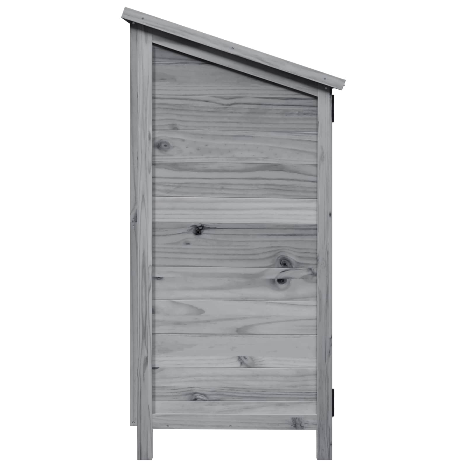 vidaXL Shed ogrodowy Szary 106 x 56 x 113,5 cm Drewno Świerkowe