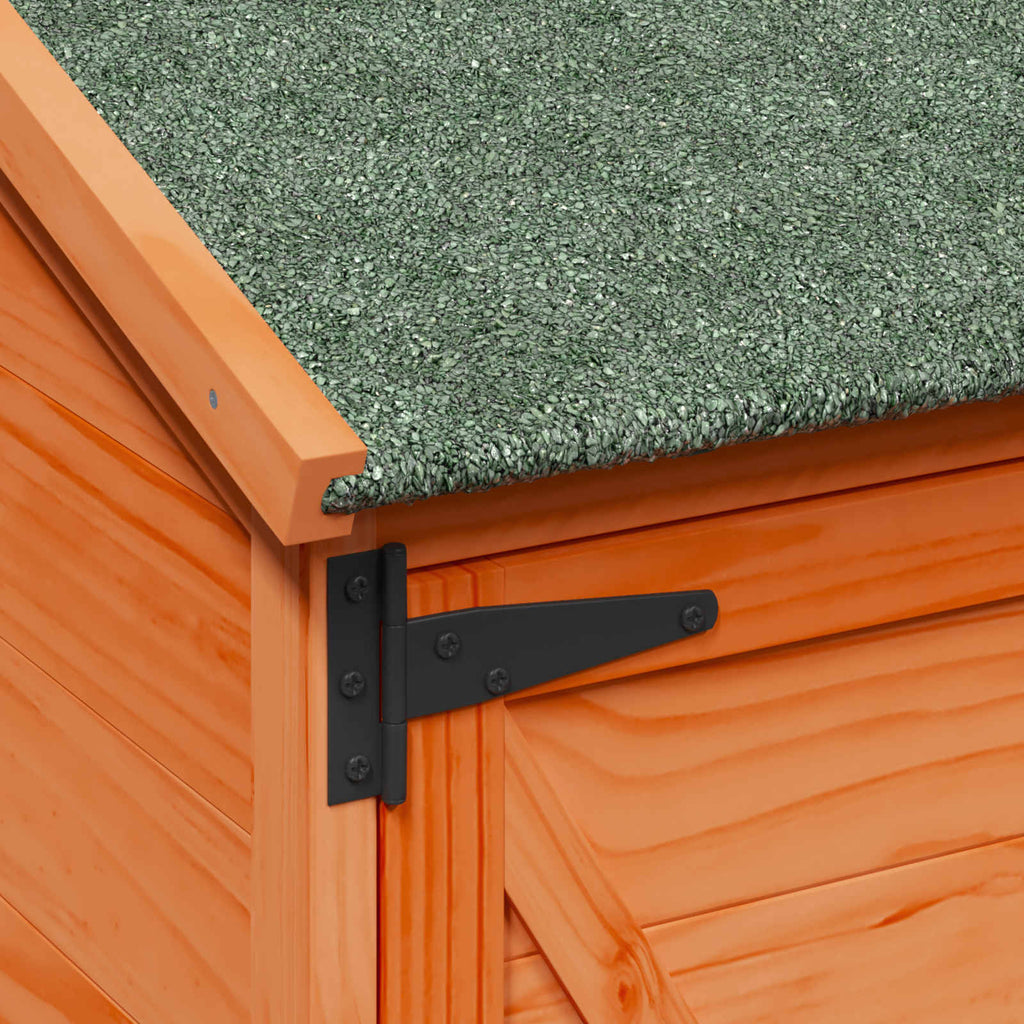 vidaXL Shed ogrodowy brązowy 106 x 56 x 113,5 cm Drewno Świerkowe