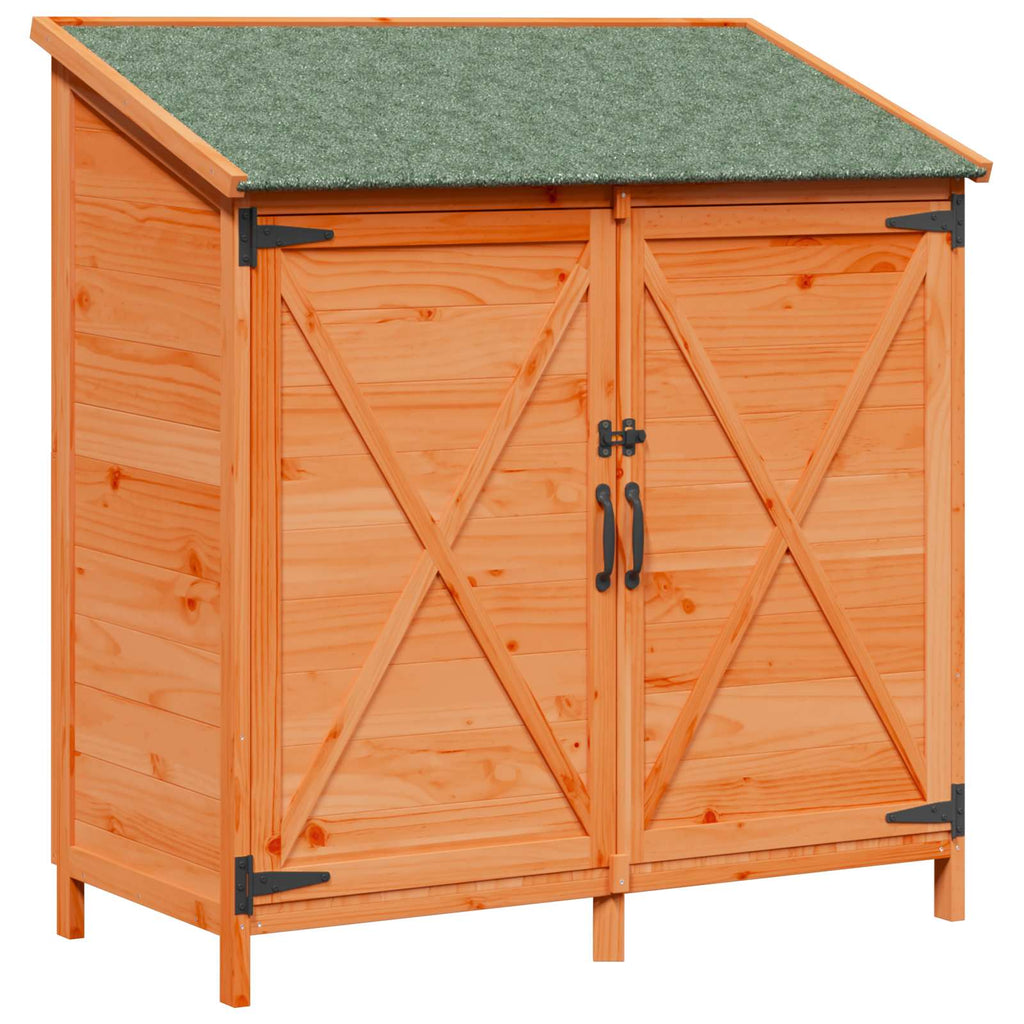 vidaXL Shed ogrodowy brązowy 106 x 56 x 113,5 cm Drewno Świerkowe