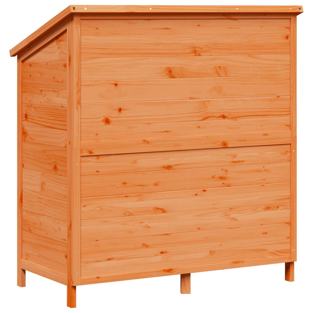 vidaXL Shed ogrodowy brązowy 106 x 56 x 113,5 cm Drewno Świerkowe
