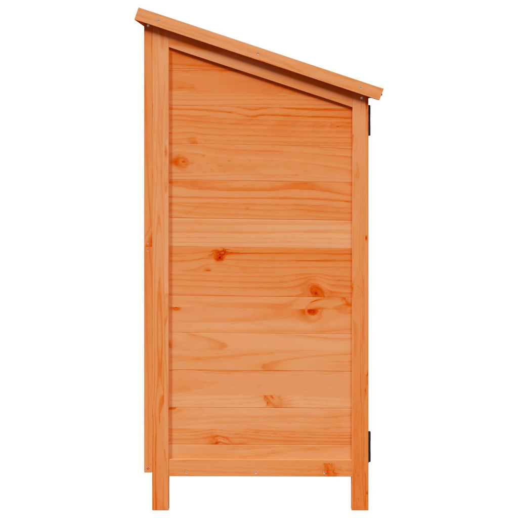 vidaXL Shed ogrodowy brązowy 106 x 56 x 113,5 cm Drewno Świerkowe